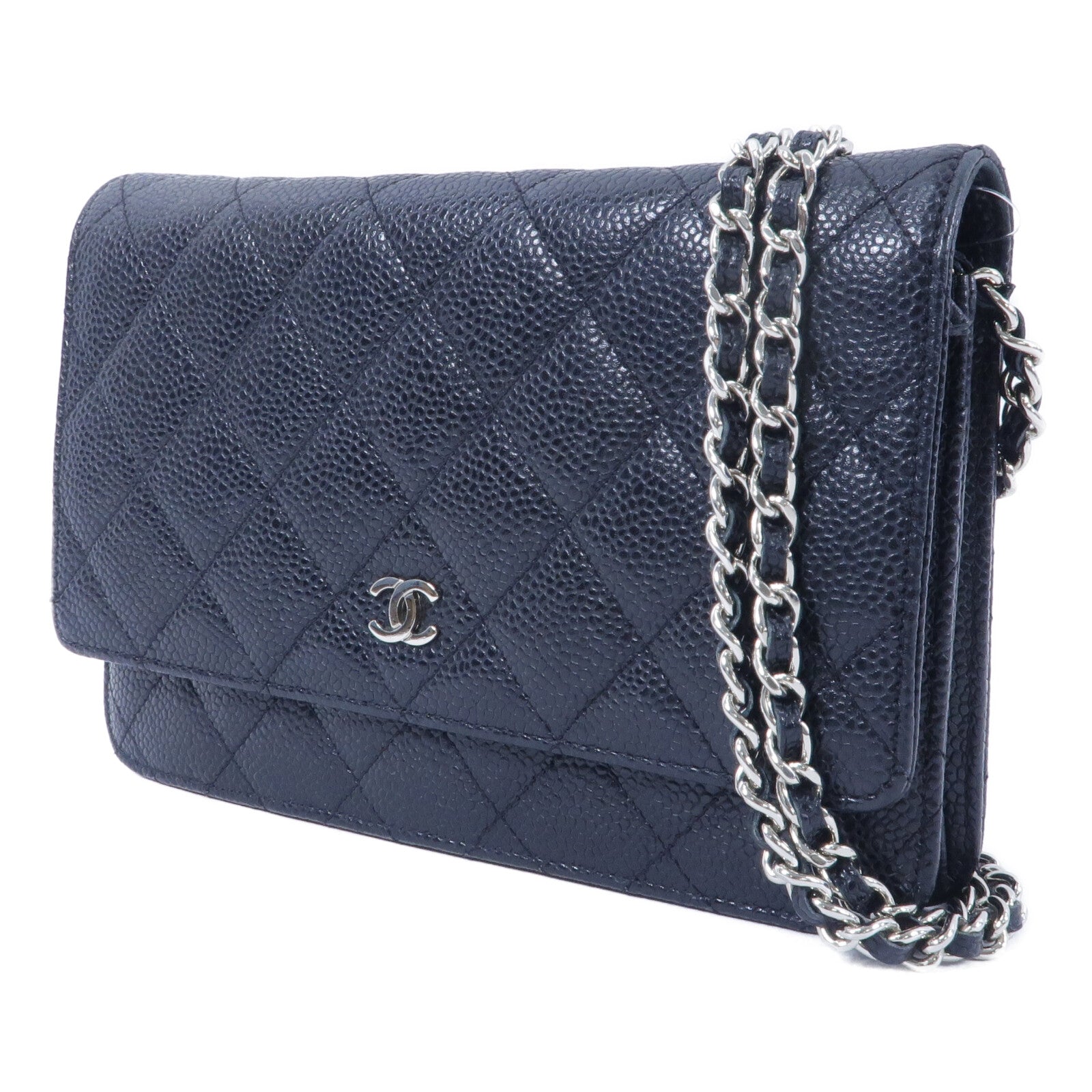 CHANEL 牛皮皮革WOC Wallet On Chain鏈帶肩背袋