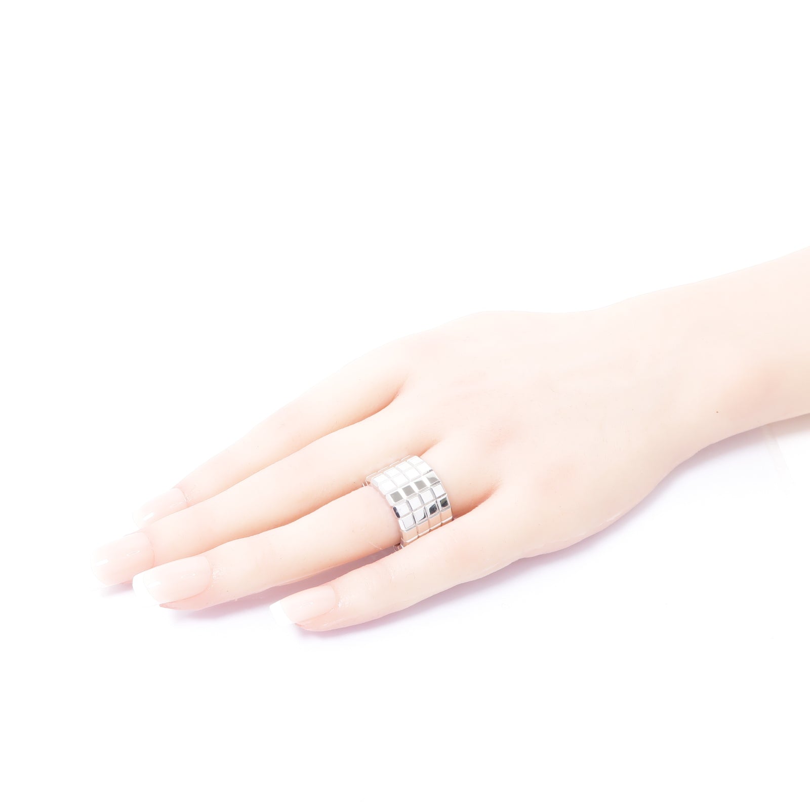 Chopard 18K白金Ice Ring戒指US#6.25