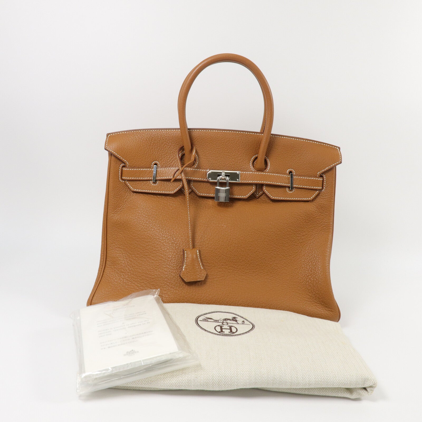 HERMES Togo皮革Birkin 35手挽袋Gold