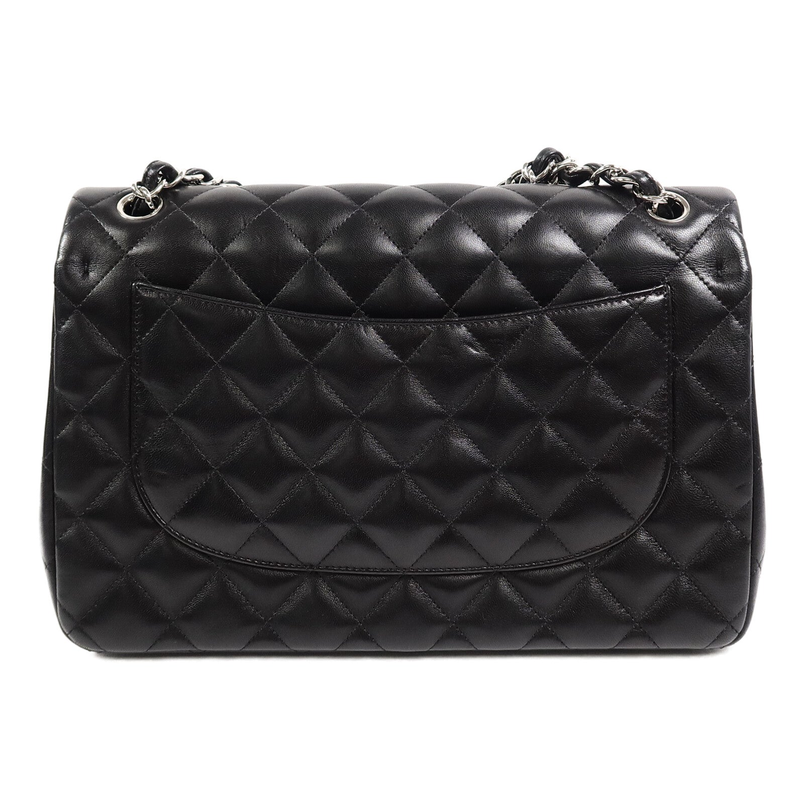 CHANEL 羊皮皮革Large Classic鏈帶肩背袋
