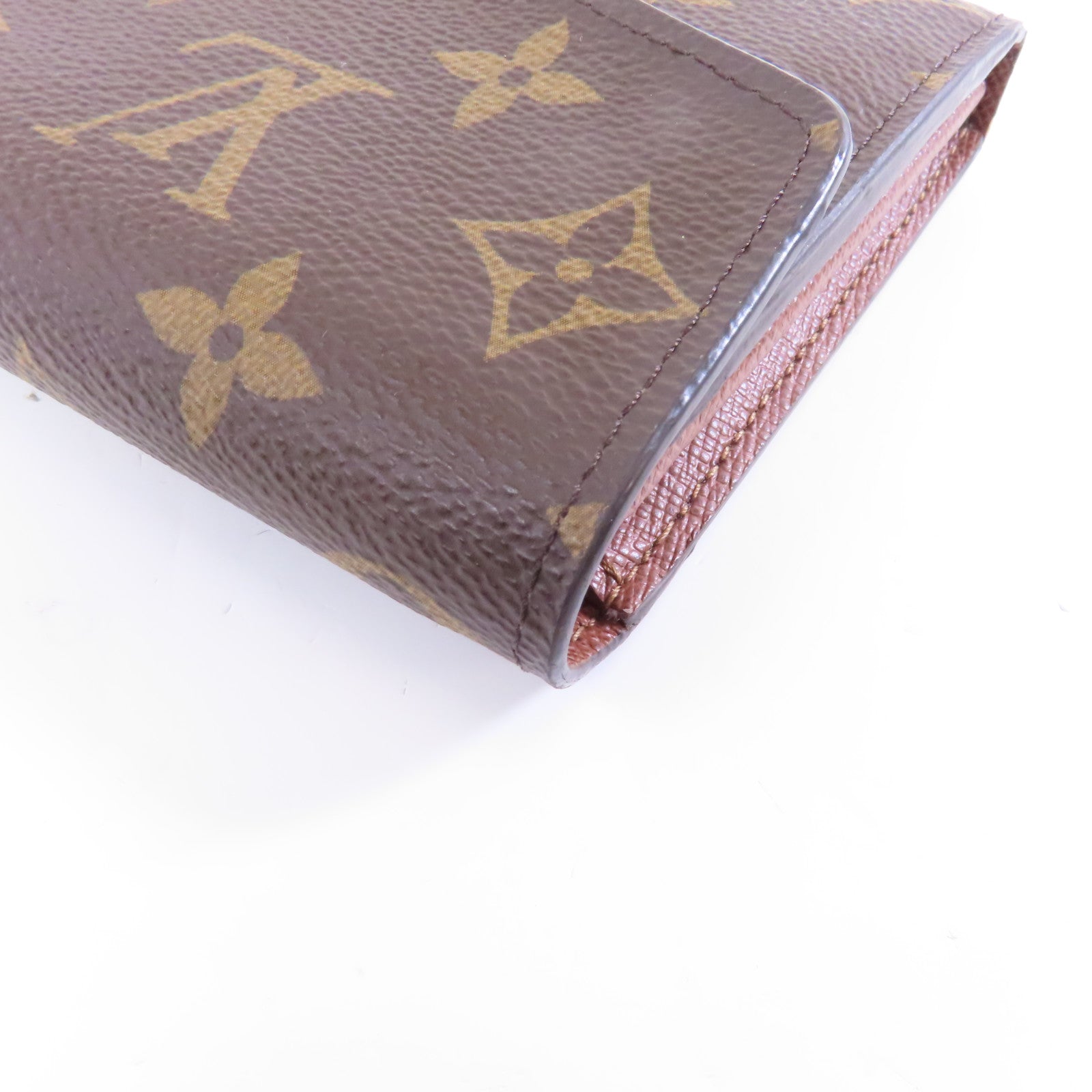 LOUIS VUITTON Monogram Sarah金扣長錢包棕色