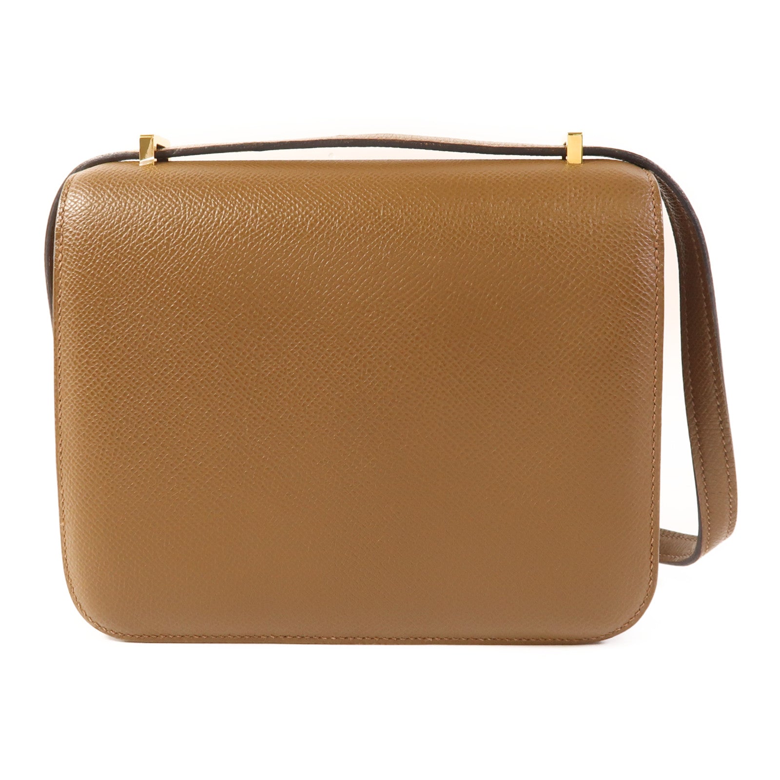 HERMES Epsom皮革Constance Mini金扣肩背袋3G Alezan