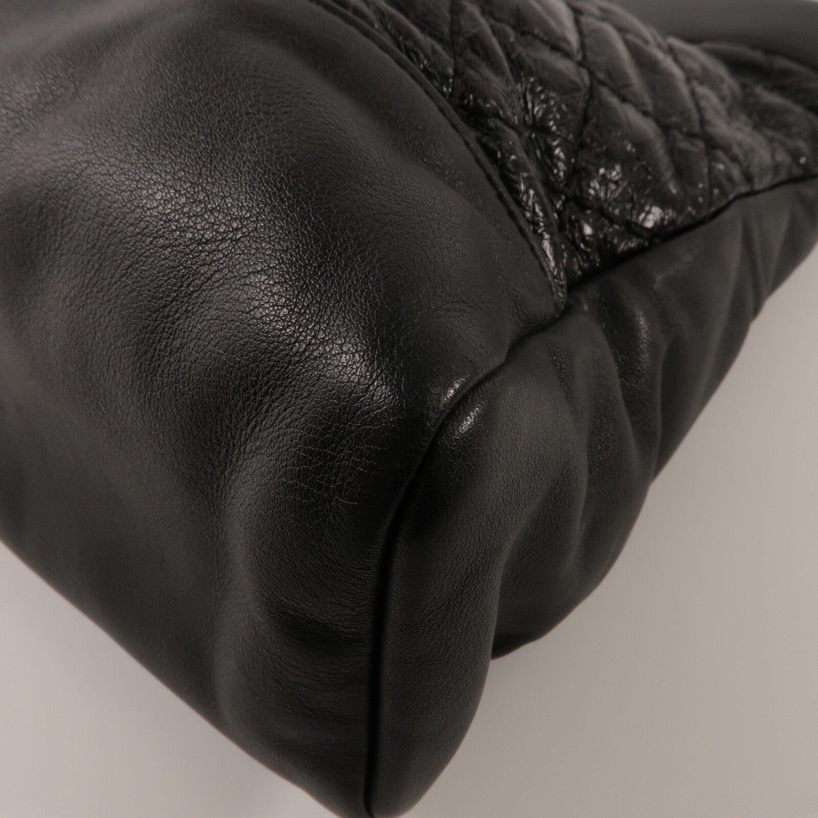 CHANEL 牛皮皮革Chain Shoulder鏈帶手挽肩背兩用袋