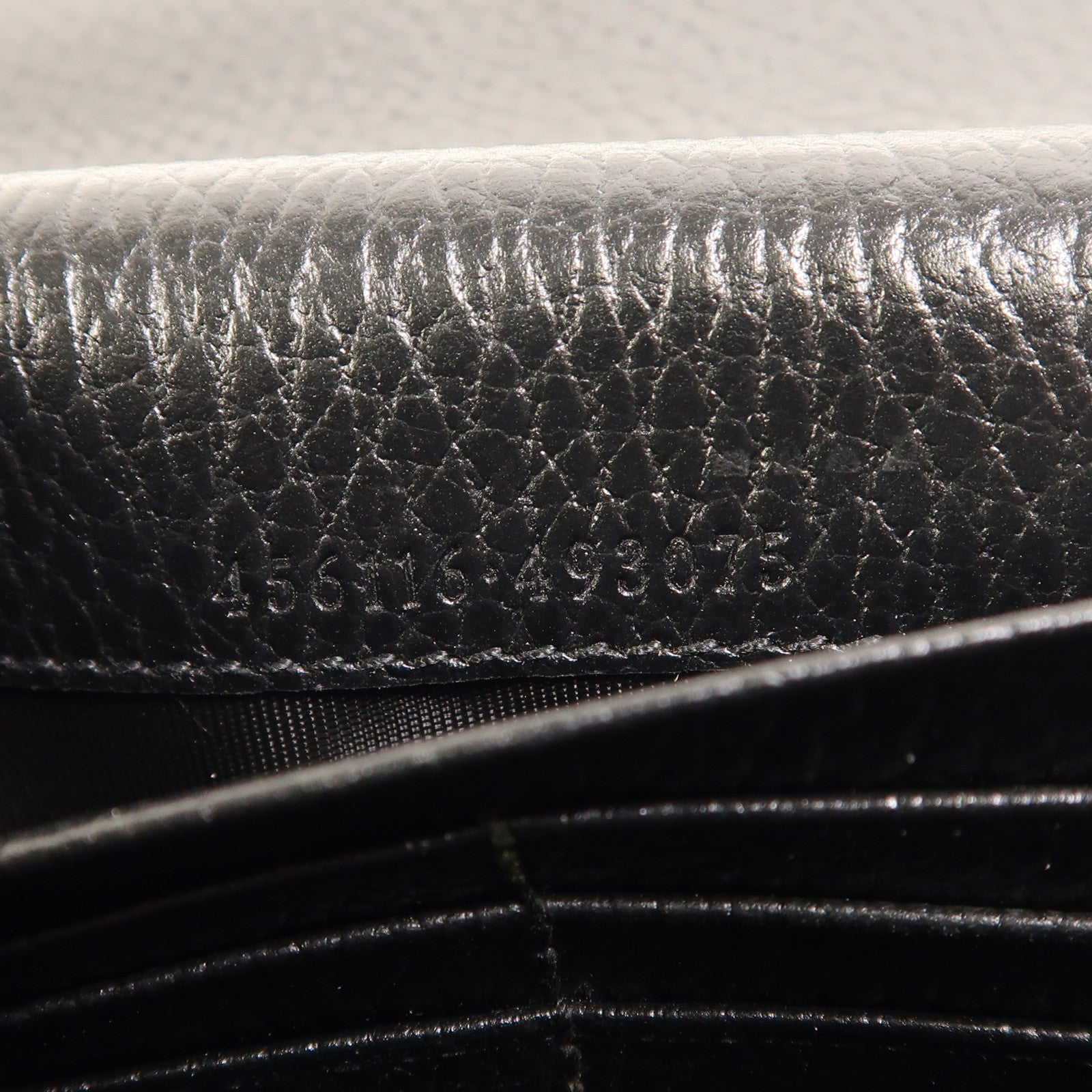 GUCCI 塗層帆布/牛皮皮革Long Wallet金扣長錢包