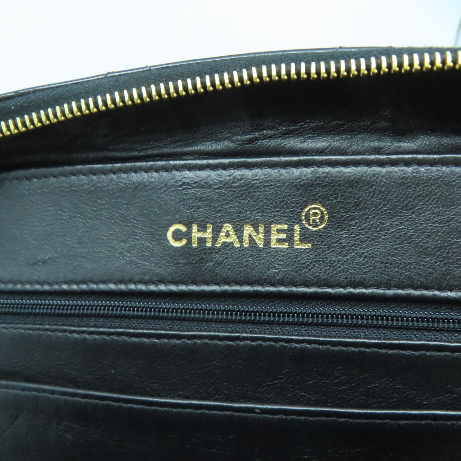 CHANEL 【激減優惠】菱格漆皮皮革Vintage Chain Shoulder金扣手挽肩背兩用袋黑色