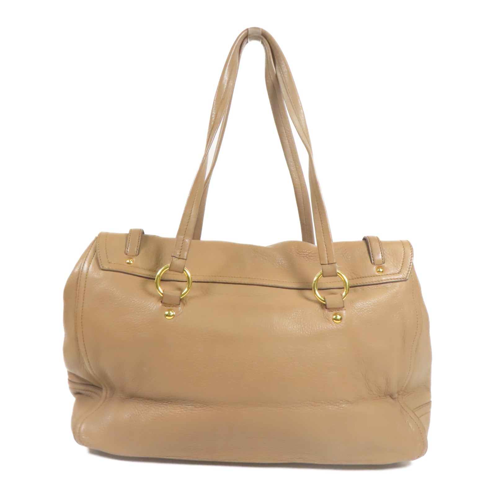 Miu Miu 牛皮皮革Shoulder Bag金扣肩背袋