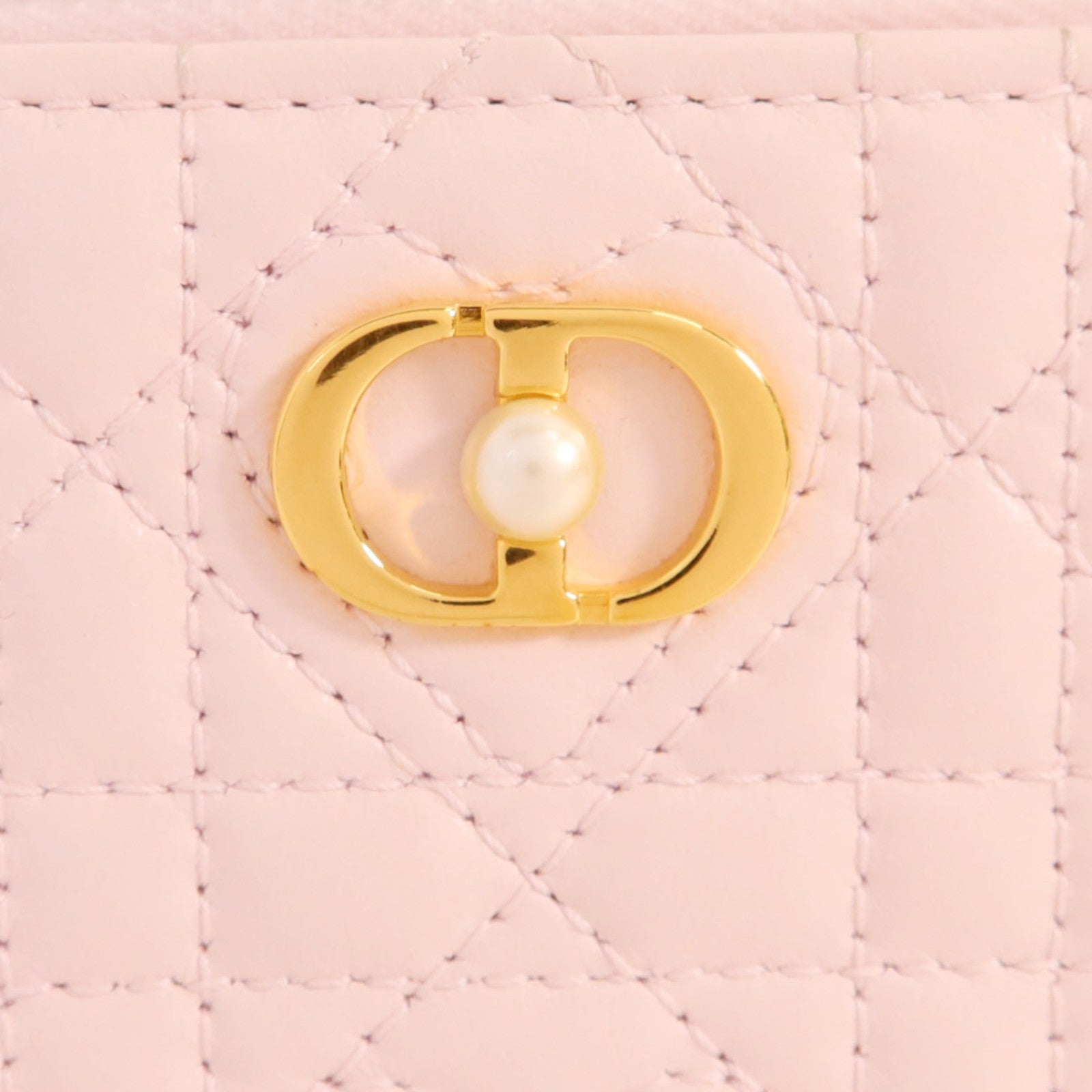 Dior 牛皮皮革Wallet金扣錢包