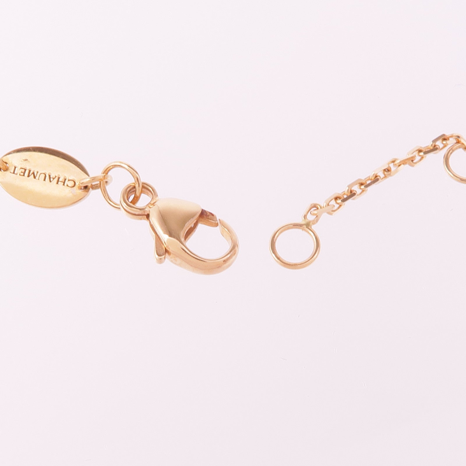 Chaumet 18K玫瑰金Jeux De Liens Harmony縞瑪瑙/鑽石項鍊