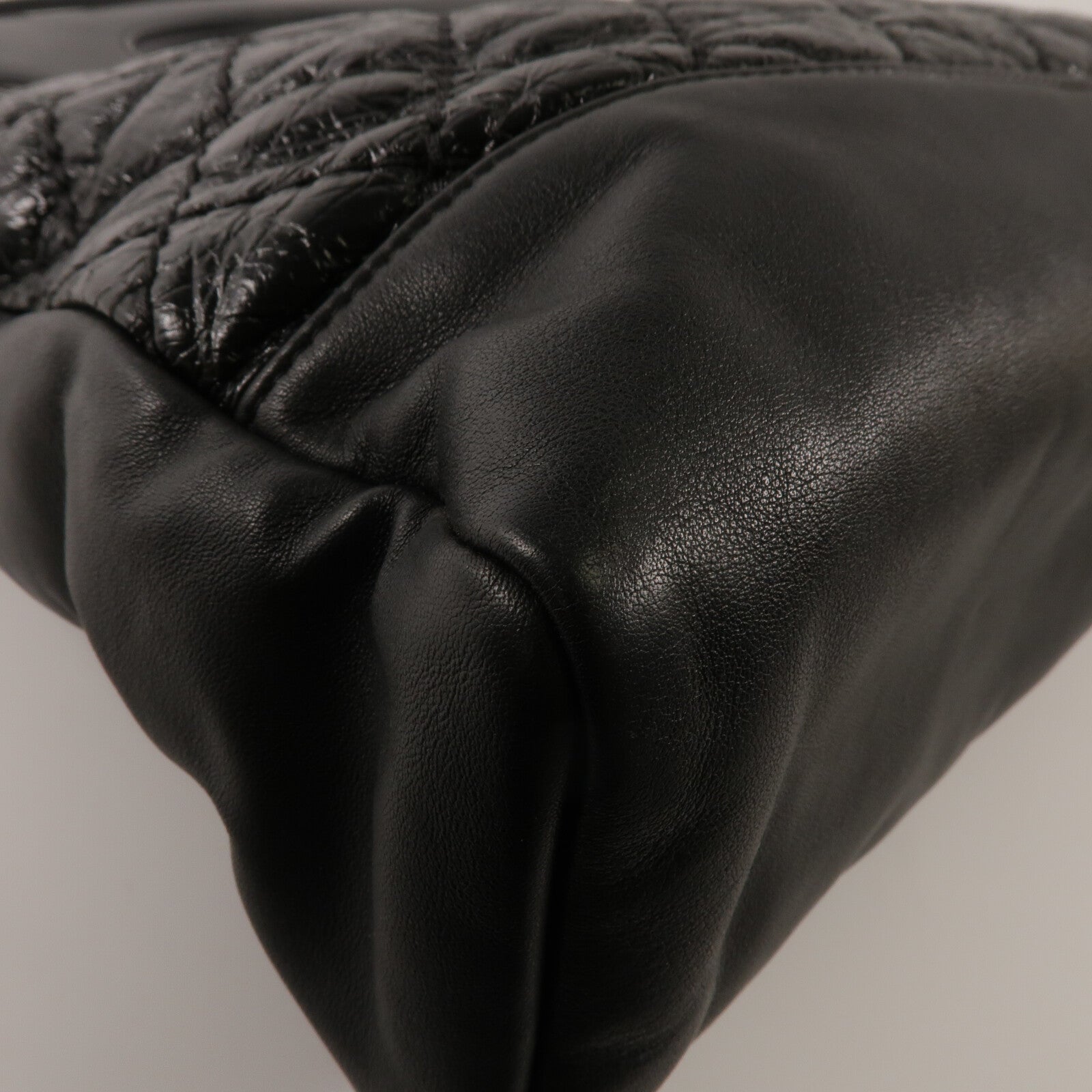 CHANEL 牛皮皮革Chain Shoulder鏈帶手挽肩背兩用袋