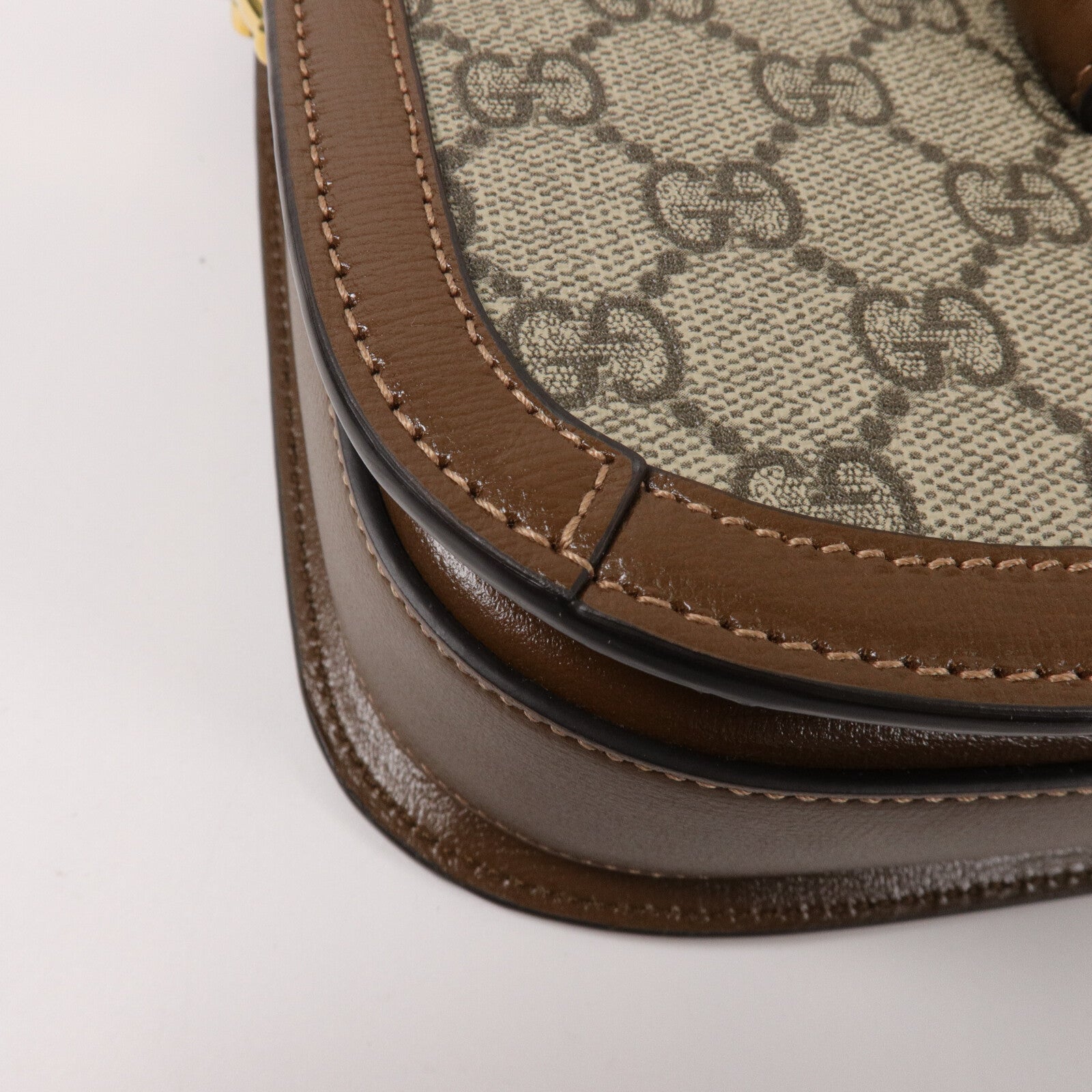 GUCCI 塗層帆布Horsebit 1955肩背袋
