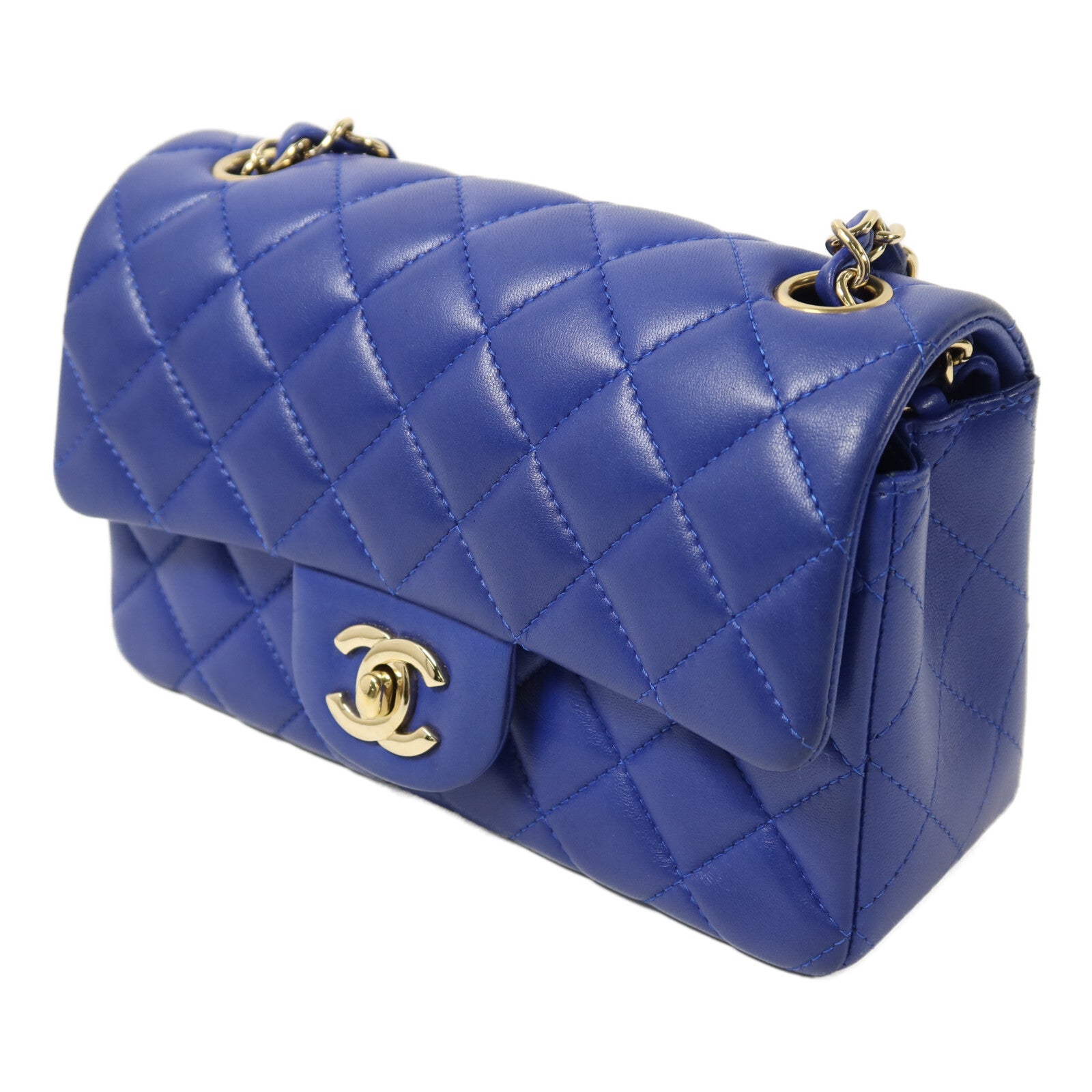 CHANEL 羊皮皮革Mini Classic 20鏈帶肩背袋