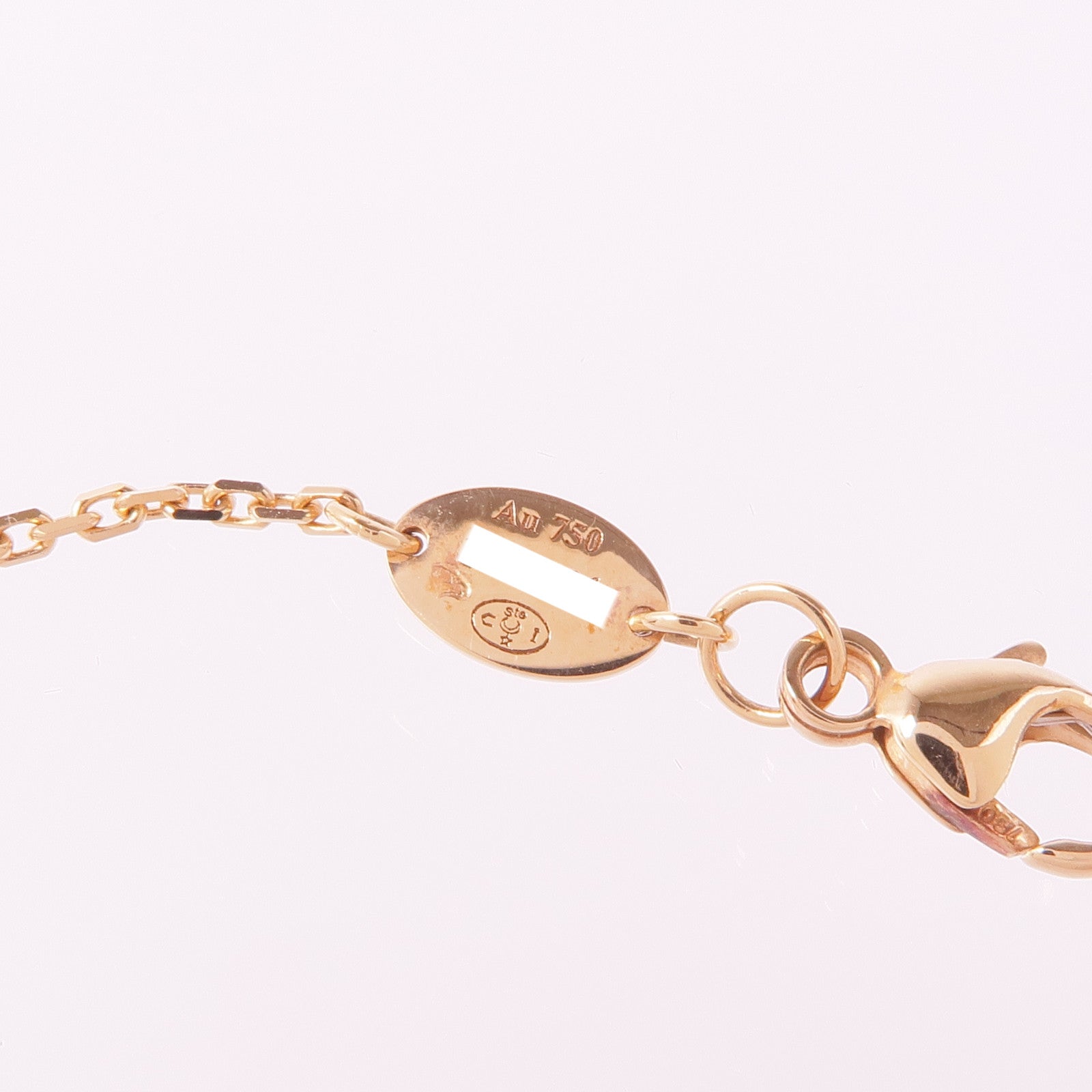 Chaumet 18K玫瑰金Jeux De Liens Harmony縞瑪瑙/鑽石項鍊