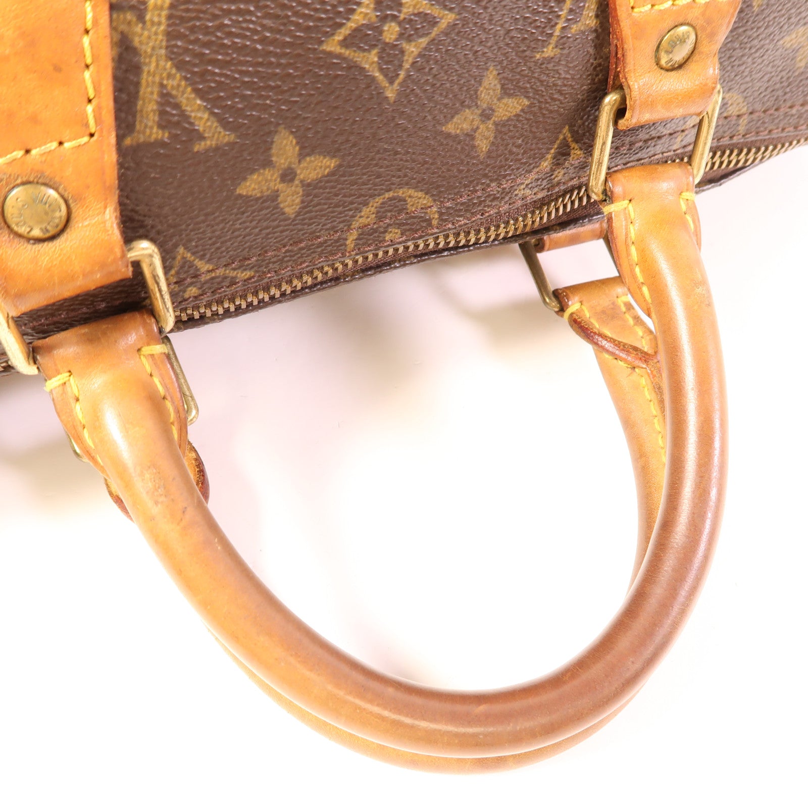 LOUIS VUITTON Monogram Speedy 35金扣手挽袋