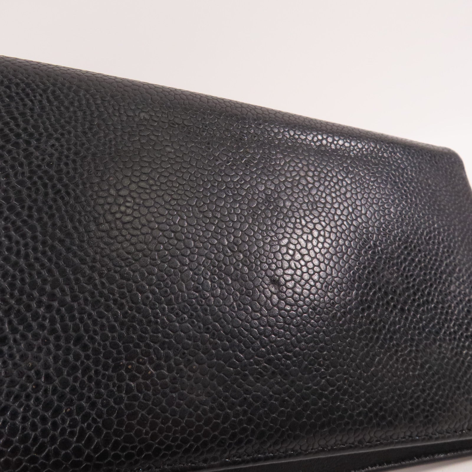 CHANEL 牛皮皮革Long Wallet銀扣長錢包