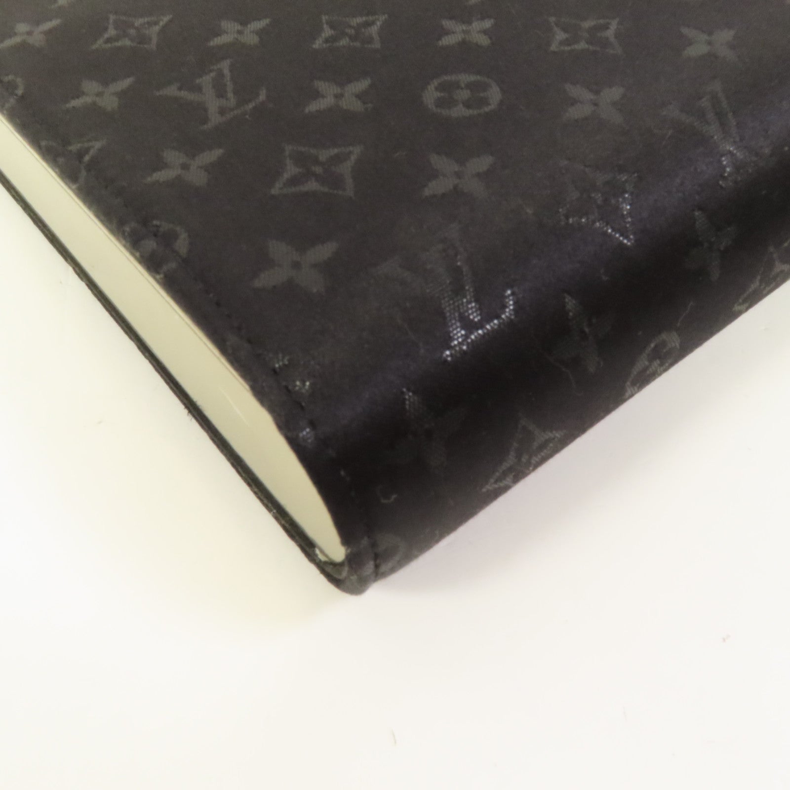 LOUIS VUITTON 【激減優惠】Monogram Satin Ange GM銀扣手挽袋
