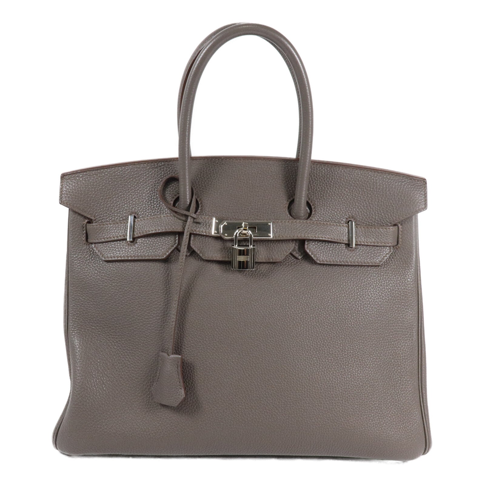 HERMES Togo皮革Birkin 35手挽袋Etain