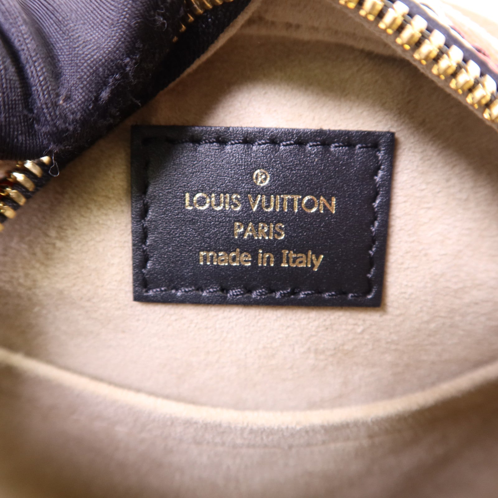 LOUIS VUITTON Monogram Giant Crafty Boite Chapoe Soupe金扣肩背袋