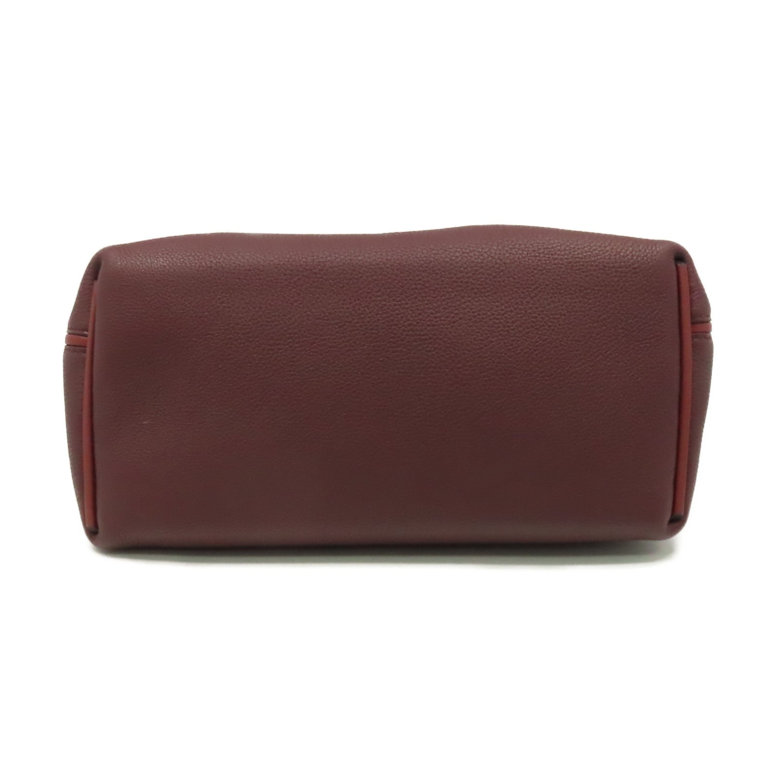 HERMES 【激減優惠】Clemence皮革24/24 29cm 2Way Shoulder Bag金扣手挽肩背兩用袋Bordeaux波爾多酒紅色