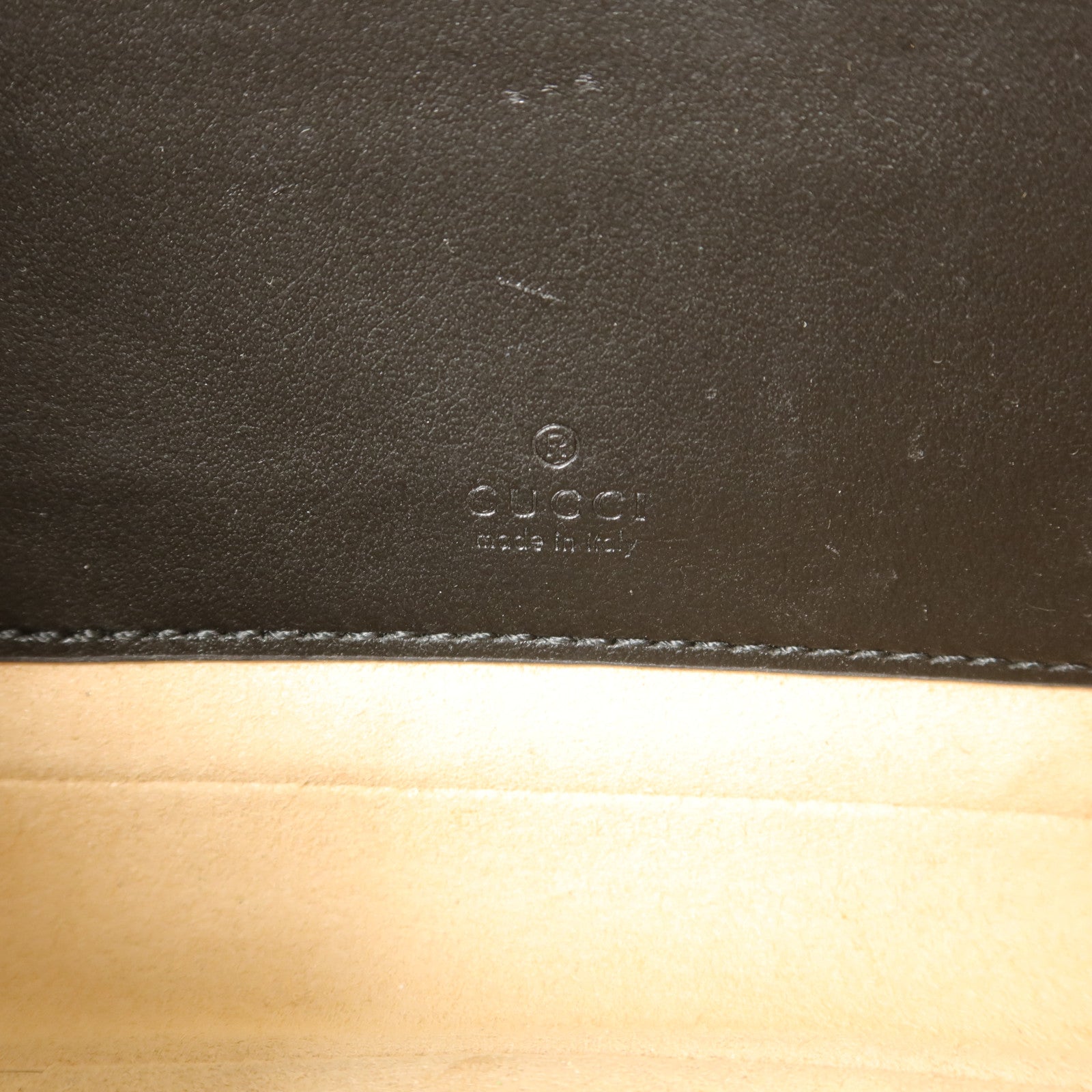 GUCCI 牛皮皮革GG Marmont鏈帶肩背袋