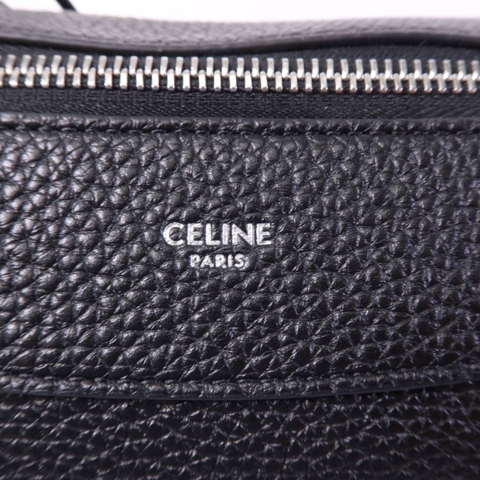 CELINE 牛皮皮革Harry銀扣肩背袋