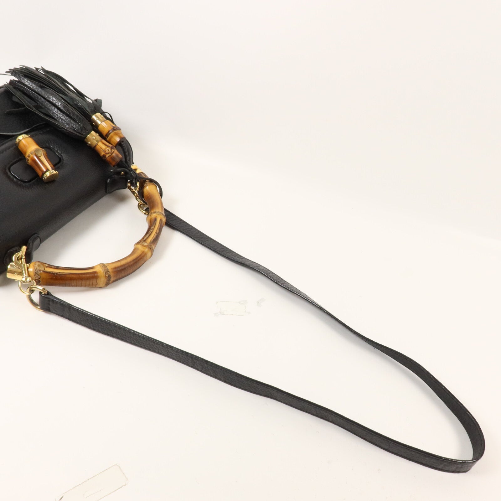 GUCCI 牛皮皮革New Bamboo Top Handle手挽肩背兩用袋
