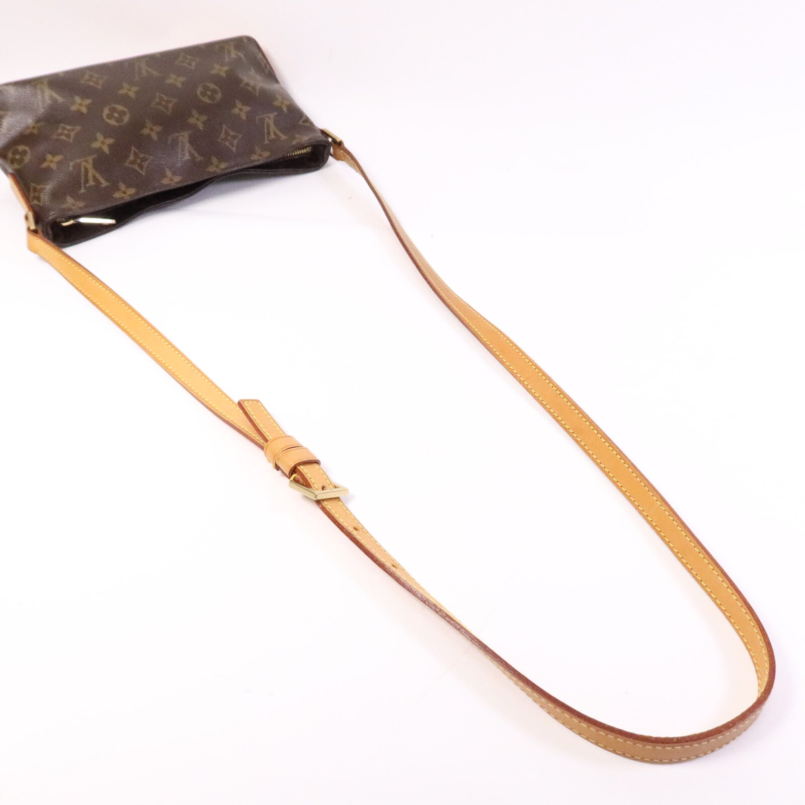 LOUIS VUITTON Monogram Trotteur金扣肩背袋