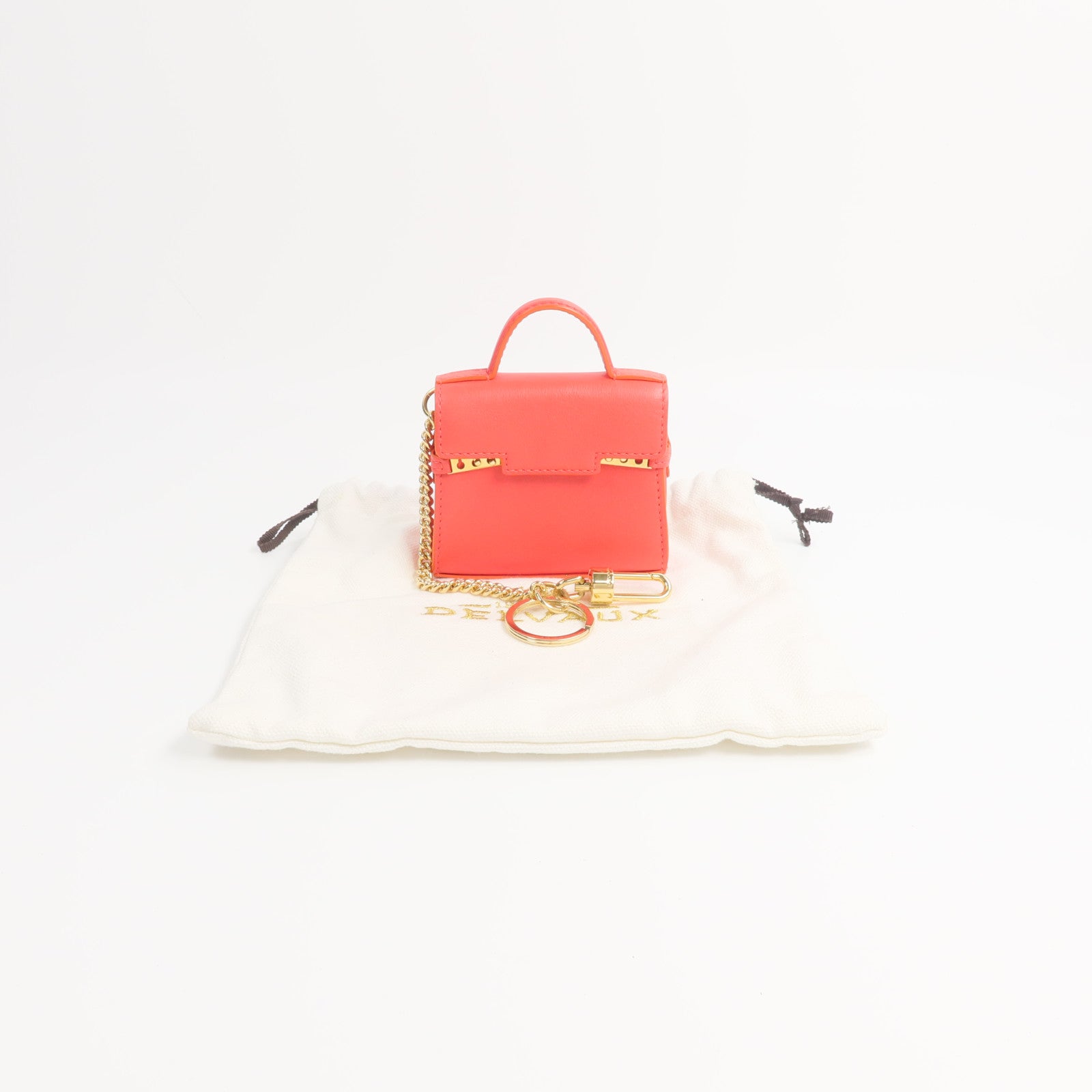 Delvaux 牛皮皮革Tempete Bag Charm掛飾