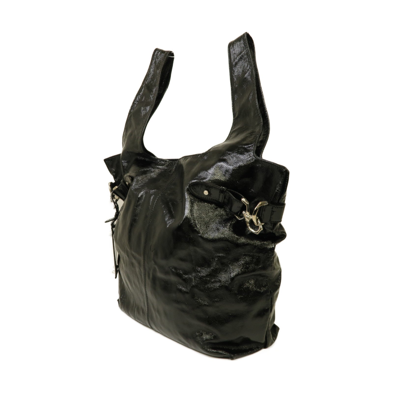 GIVENCHY 【激減優惠】塗層帆布 2 Way Bag 銀扣手挽肩背兩用袋黑色