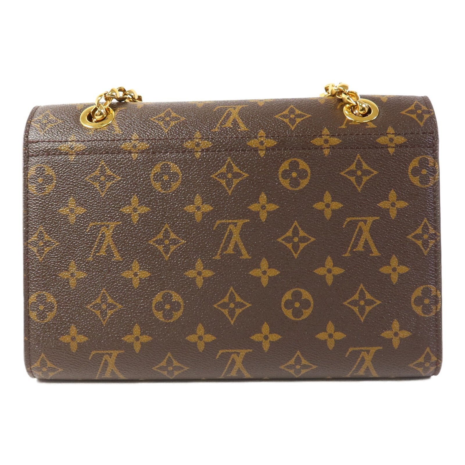 LOUIS VUITTON Monogram Victoire金扣鏈帶肩背袋