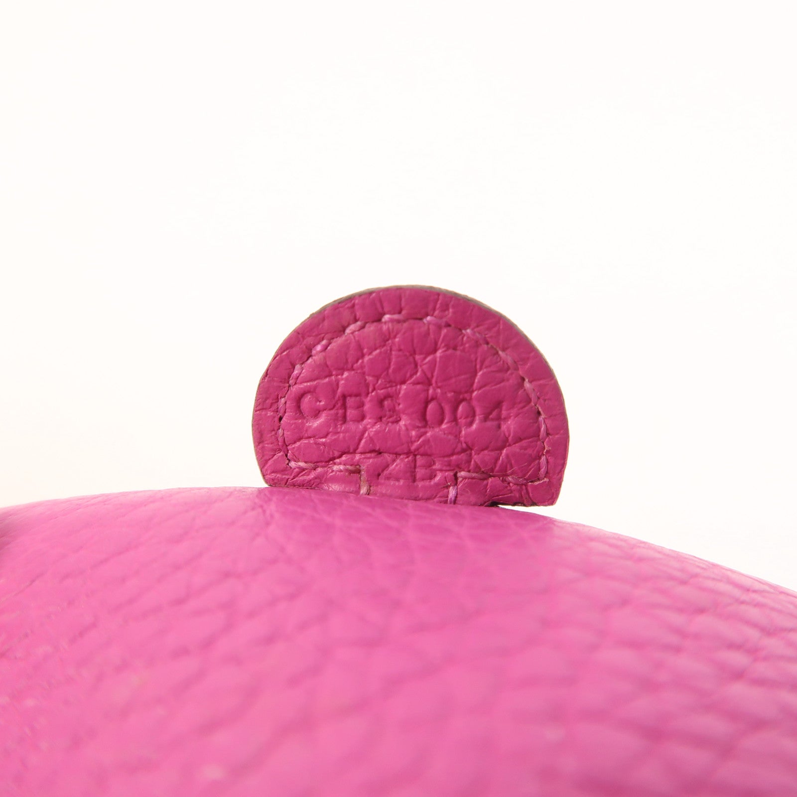 HERMES Clemence皮革Evelyne TPM銀扣肩背袋Magnolia