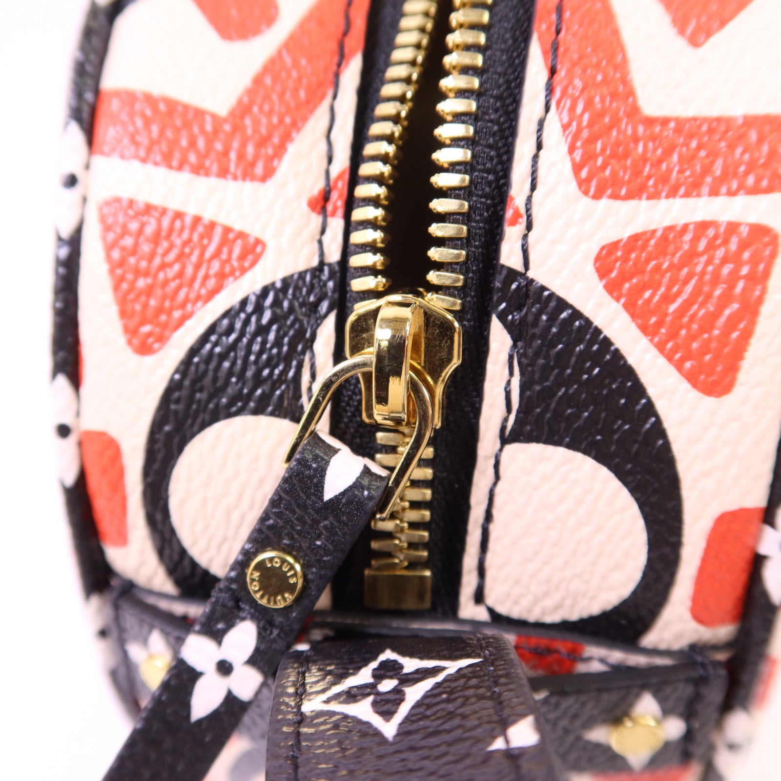 LOUIS VUITTON Monogram Giant Crafty Boite Chapoe Soupe金扣肩背袋