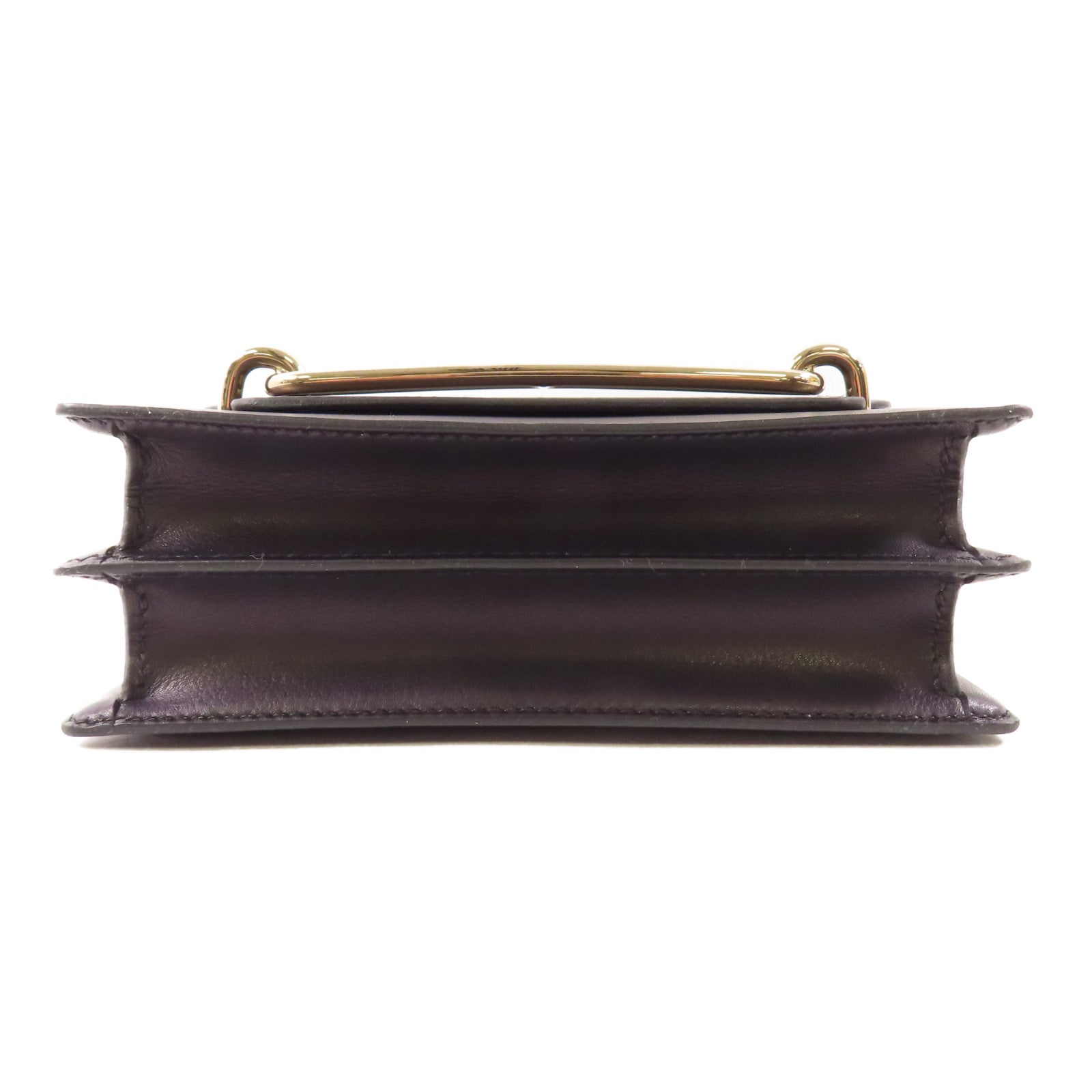 HERMES (PRICE DOWN) GHW Mini Roulis 2 Way Shoulder Bag Evercolor Leather 76 Bleu Indigo