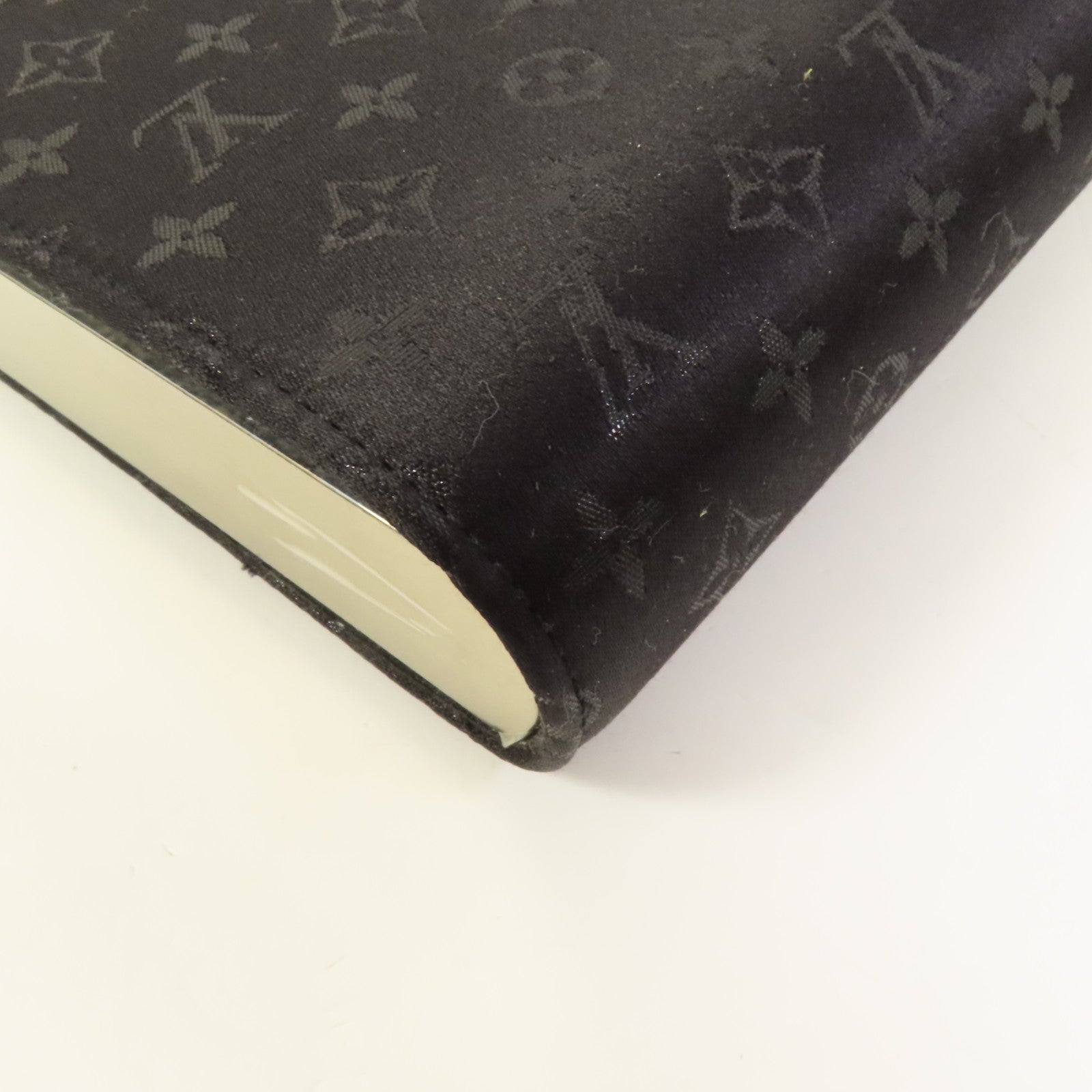 LOUIS VUITTON 【激減優惠】Monogram Satin Ange GM銀扣手挽袋