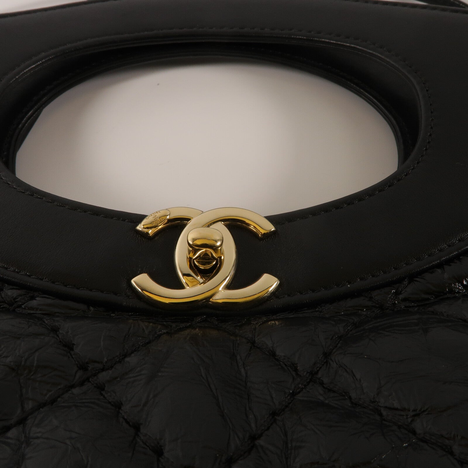 CHANEL 牛皮皮革Chain Shoulder鏈帶手挽肩背兩用袋