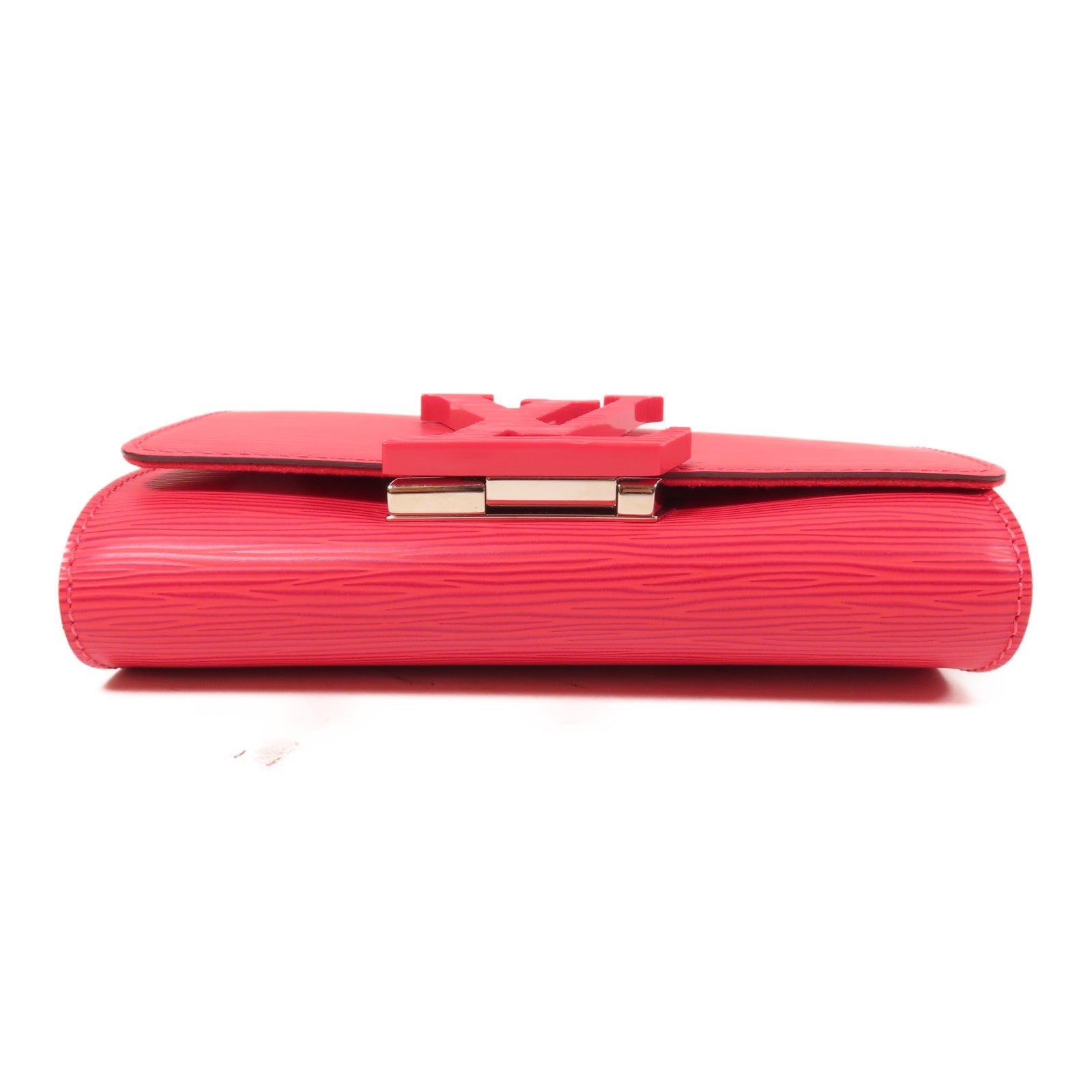 LOUIS VUITTON Epi Louise PM銀扣肩背袋粉紅色
