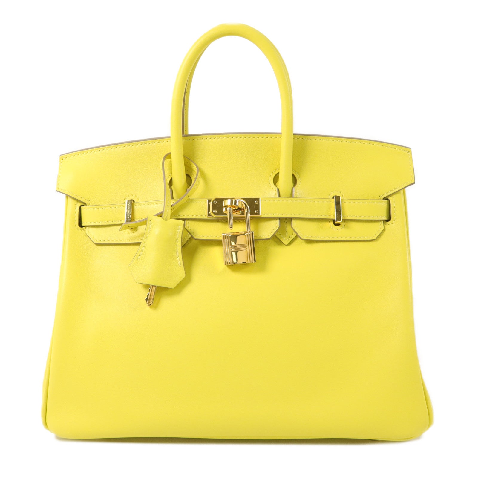 HERMES Swift皮革Birkin 25手挽袋Lime