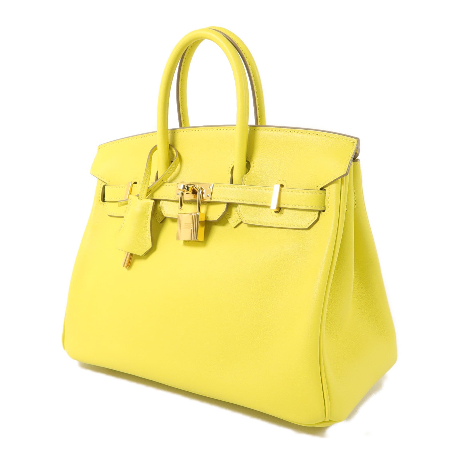 HERMES Swift皮革Birkin 25手挽袋Lime