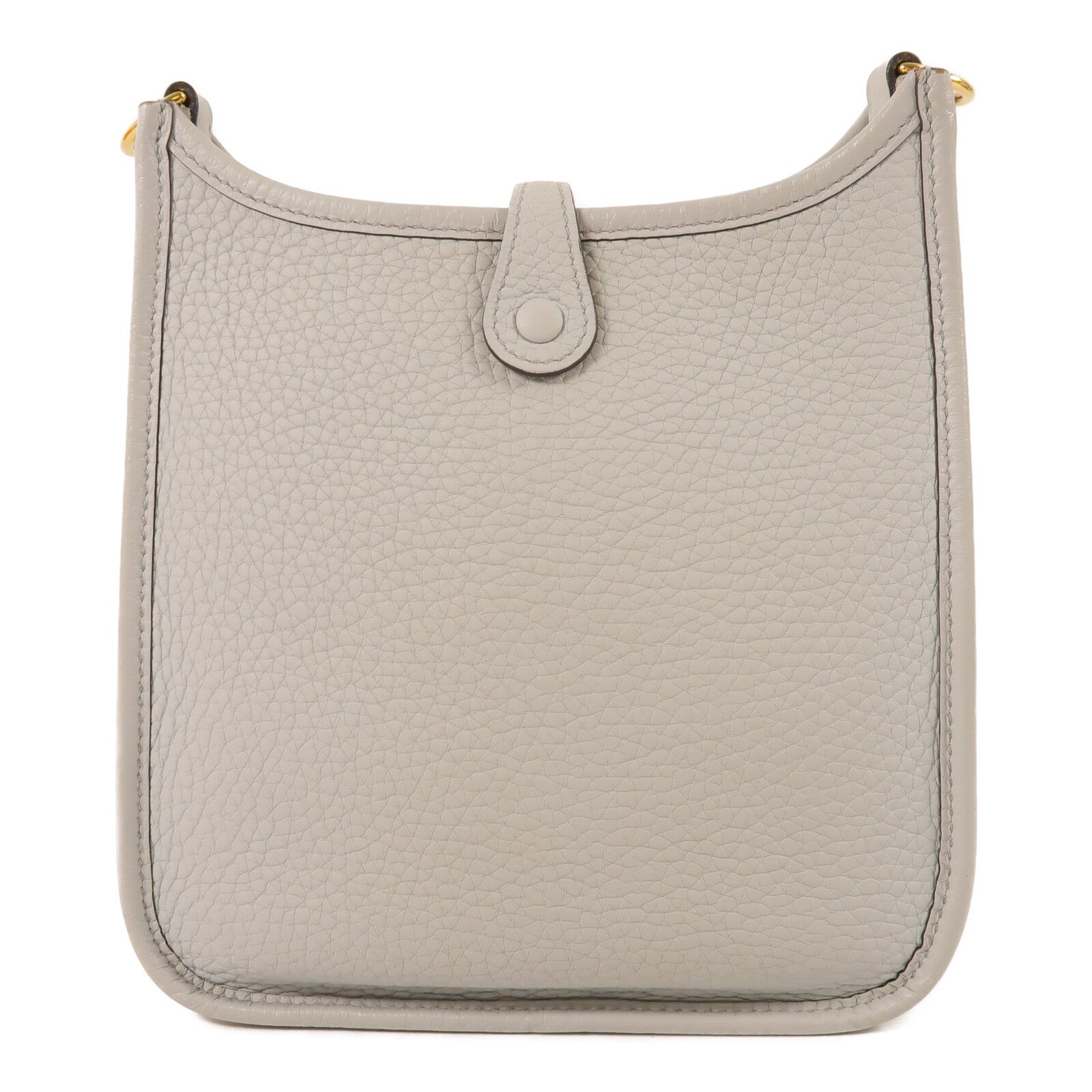HERMES Clemence皮革Evelyne TPM肩背袋Gris Pantin