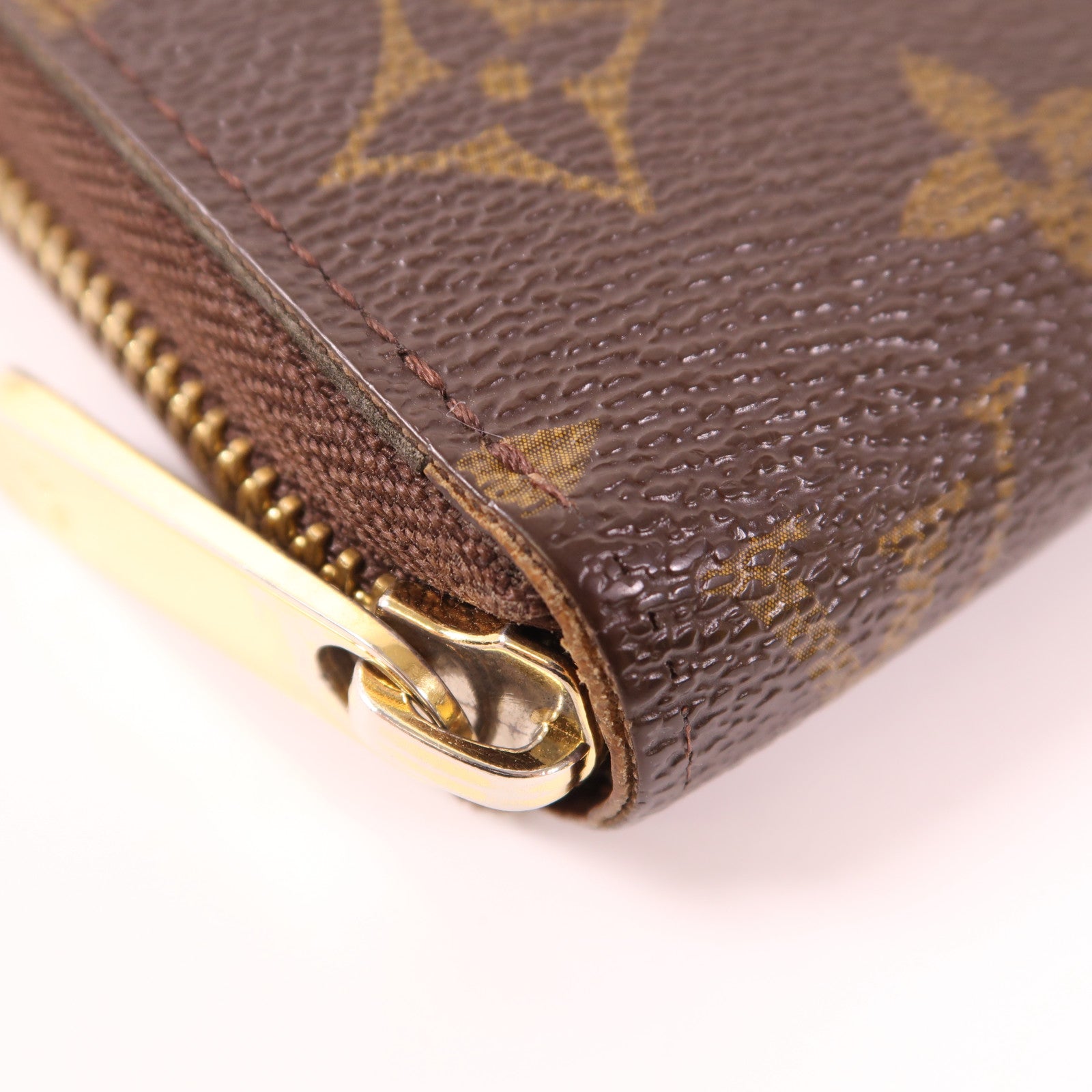LOUIS VUITTON Monogram Zipper Long Wallet金扣長錢包