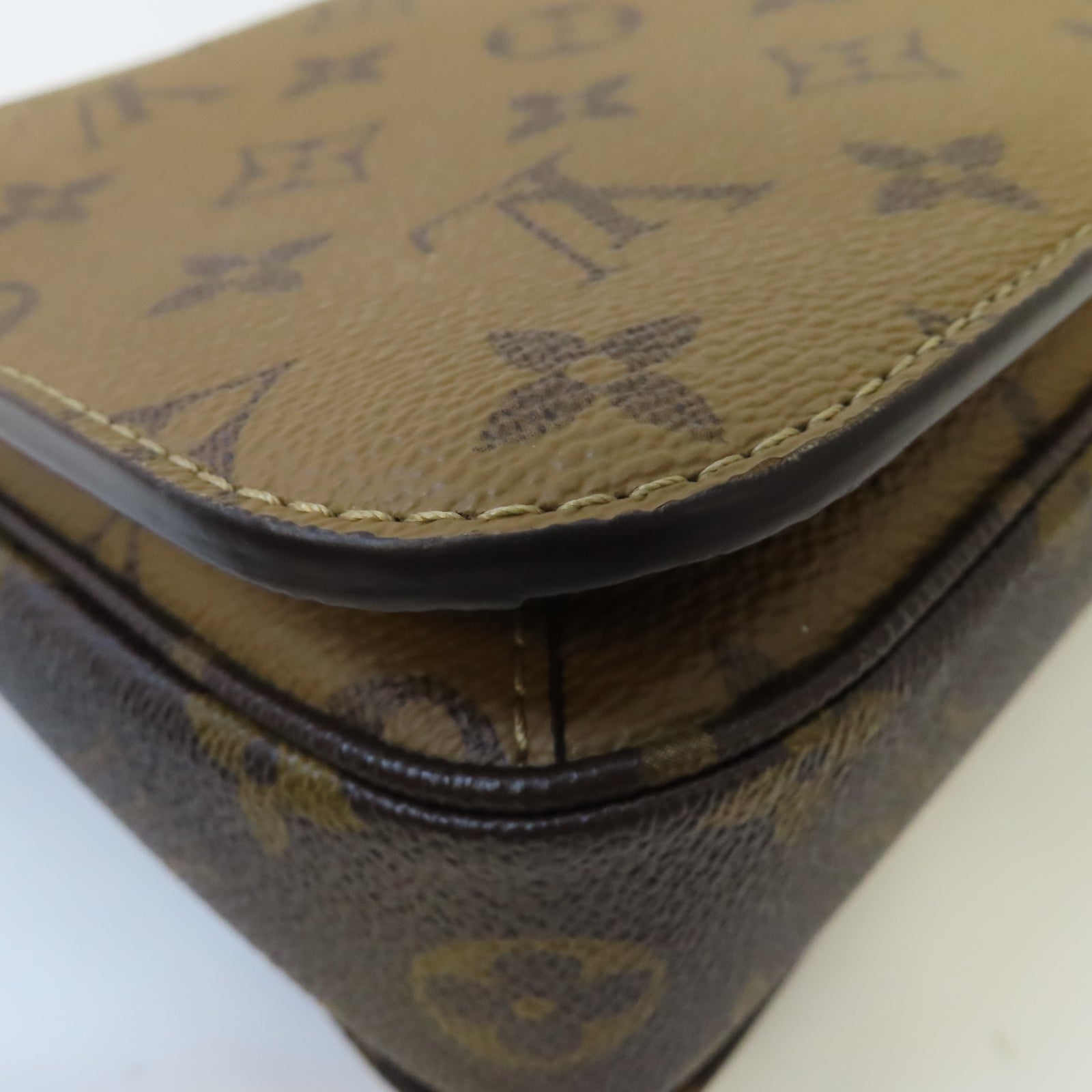 LOUIS VUITTON Monogram Pochette Metis金扣肩背袋啡色