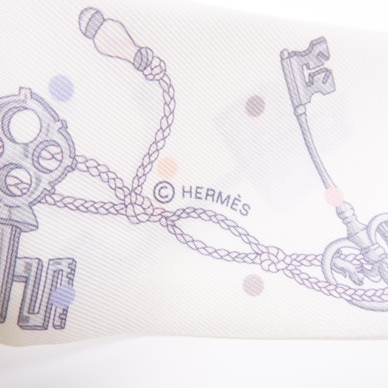 HERMES 絲質Twilly絲巾