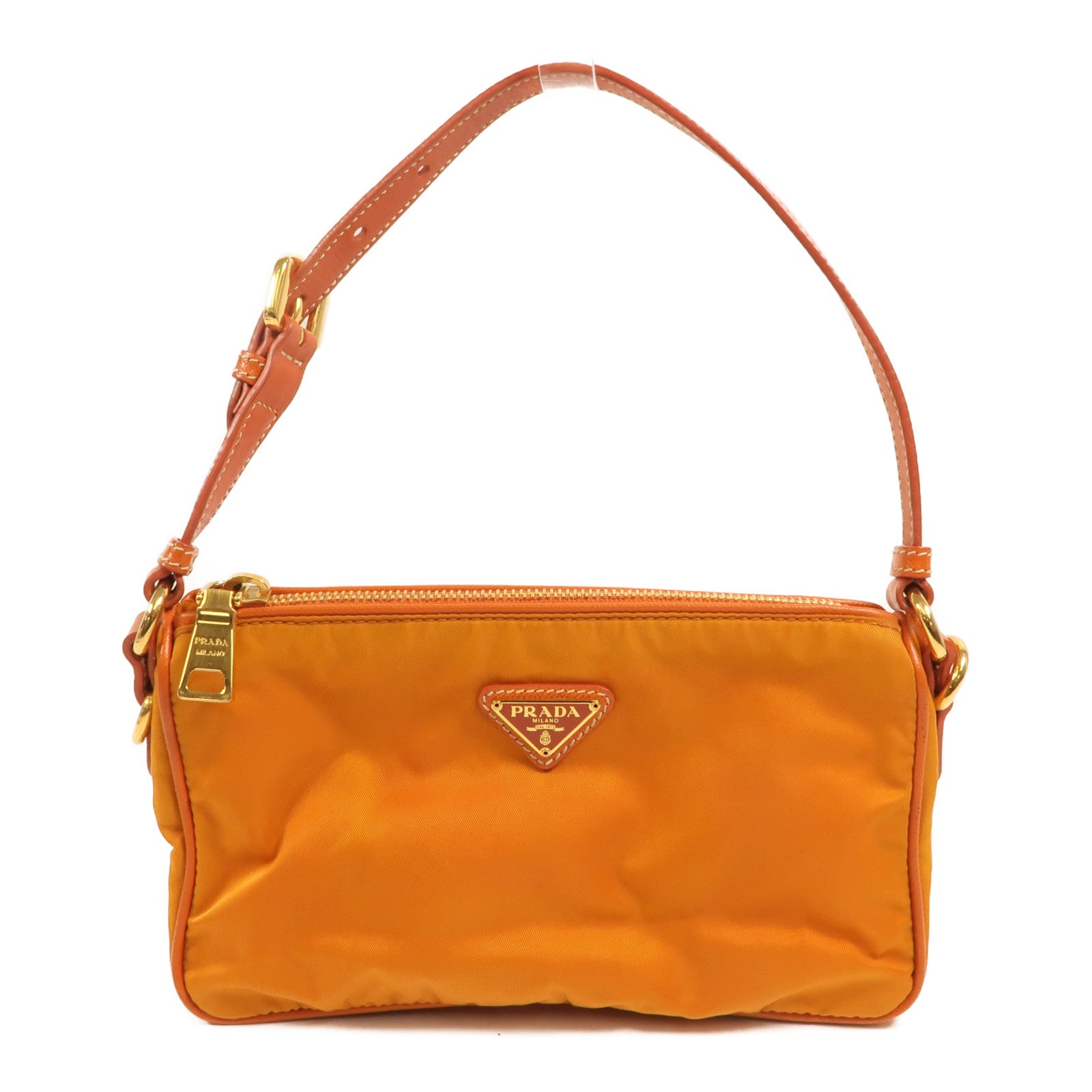 PRADA 尼龍Pouch Shoulder Bag金扣肩背袋