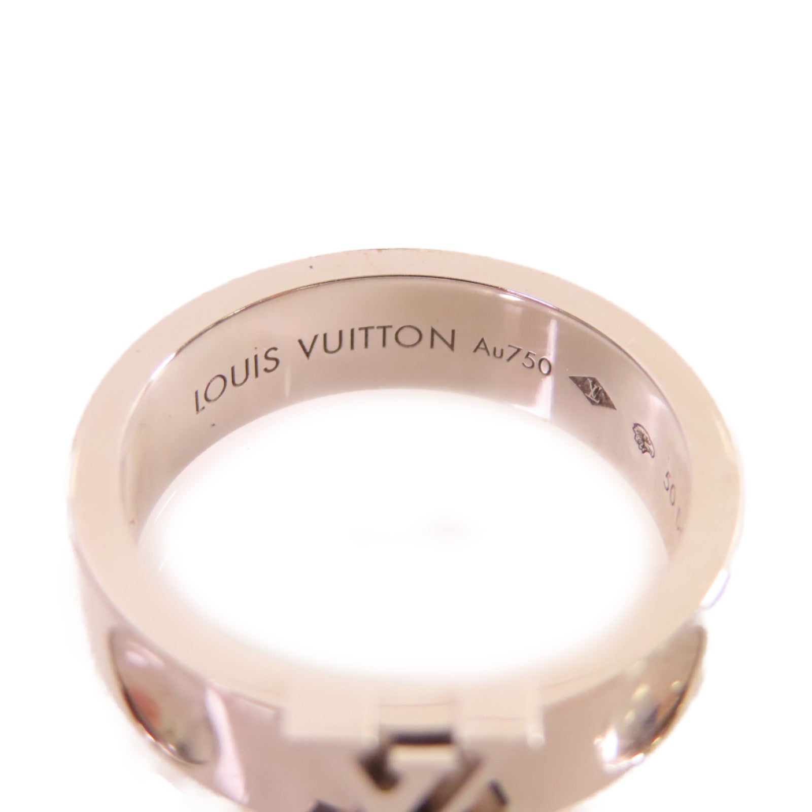 LOUIS VUITTON 【激減優惠】18K白金Empreinte Ring戒指#50/US#5.5