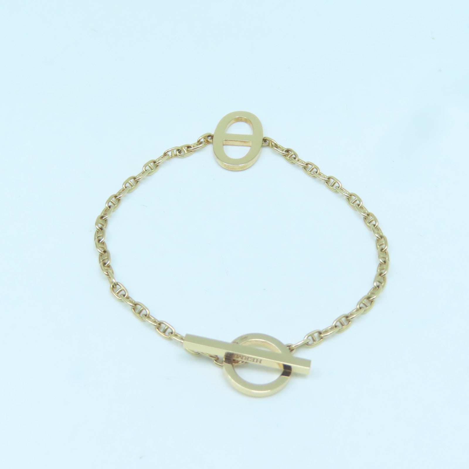 HERMES 18K Rose Gold Farandole Bracelet0.16ct Diamond Bracelet Gold