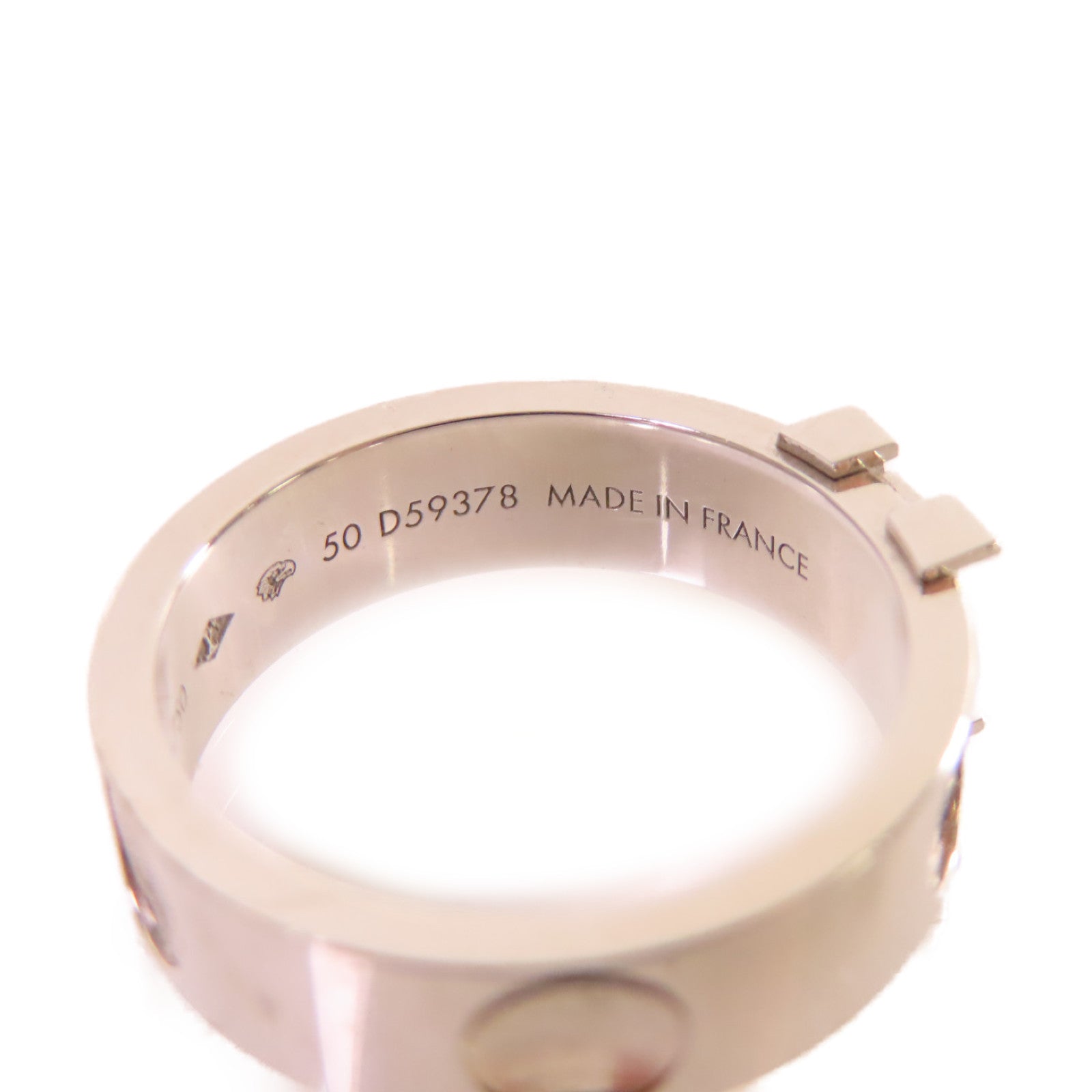 LOUIS VUITTON 【激減優惠】18K白金Empreinte Ring戒指#50/US#5.5
