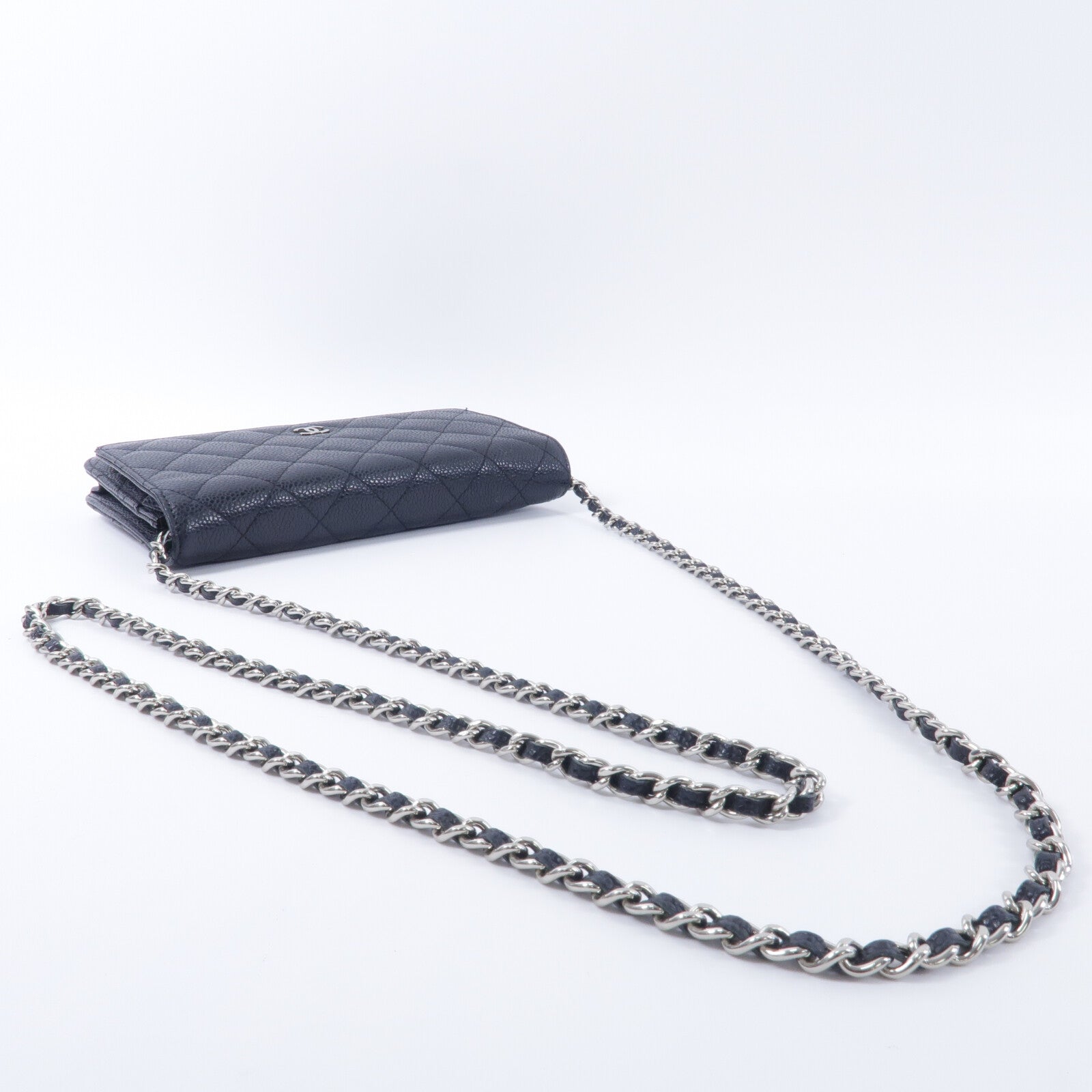 CHANEL 牛皮皮革WOC Wallet On Chain鏈帶肩背袋