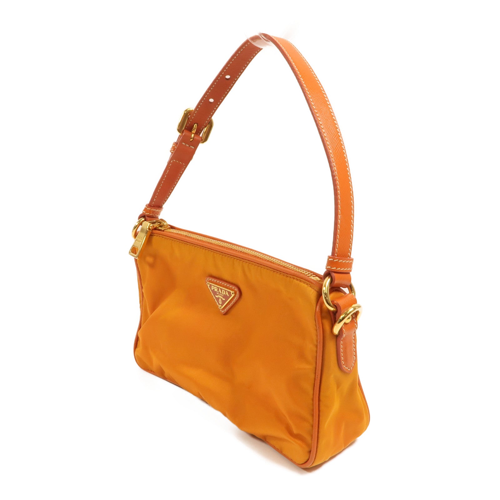 PRADA 尼龍Pouch Shoulder Bag金扣肩背袋