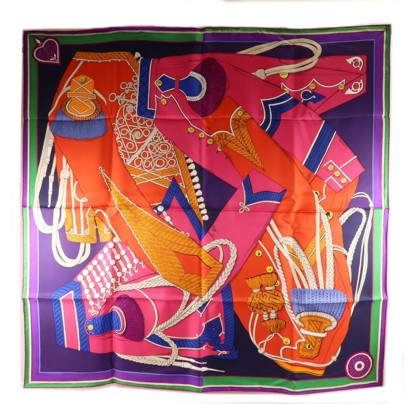 HERMES 絲質Scarf 90x90絲巾