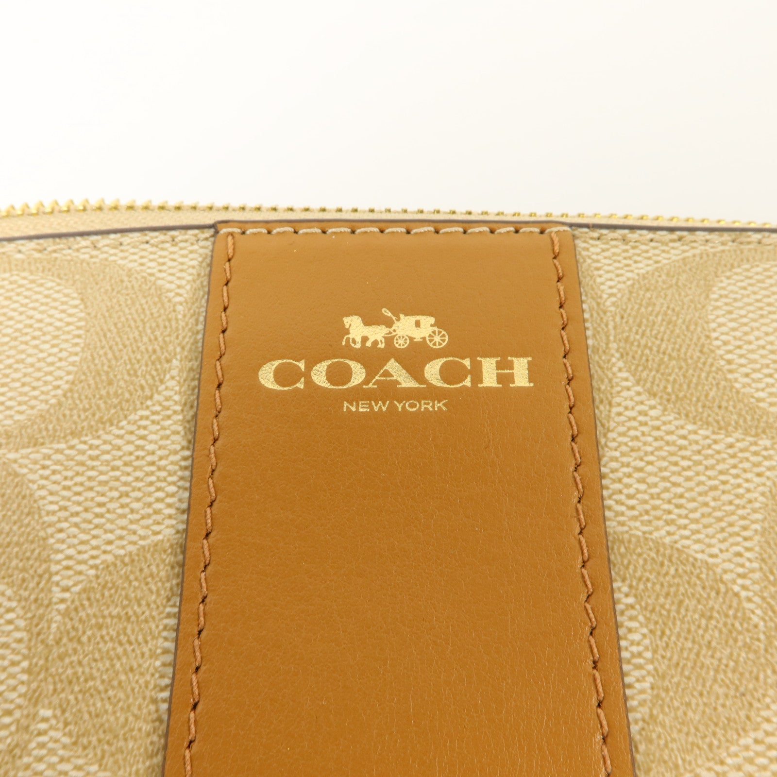 COACH 塗層帆布Pouch小袋