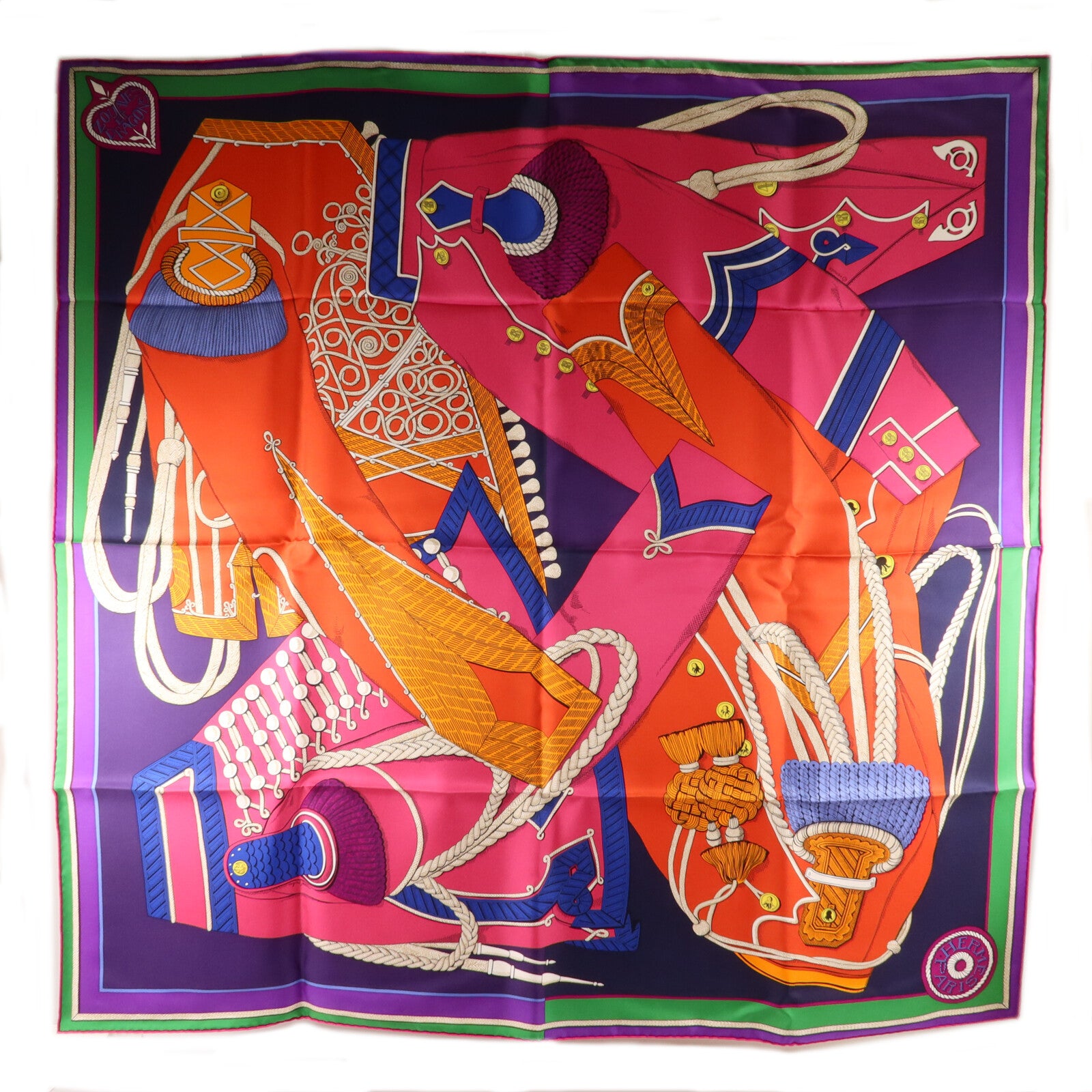HERMES 絲質Scarf 90x90絲巾